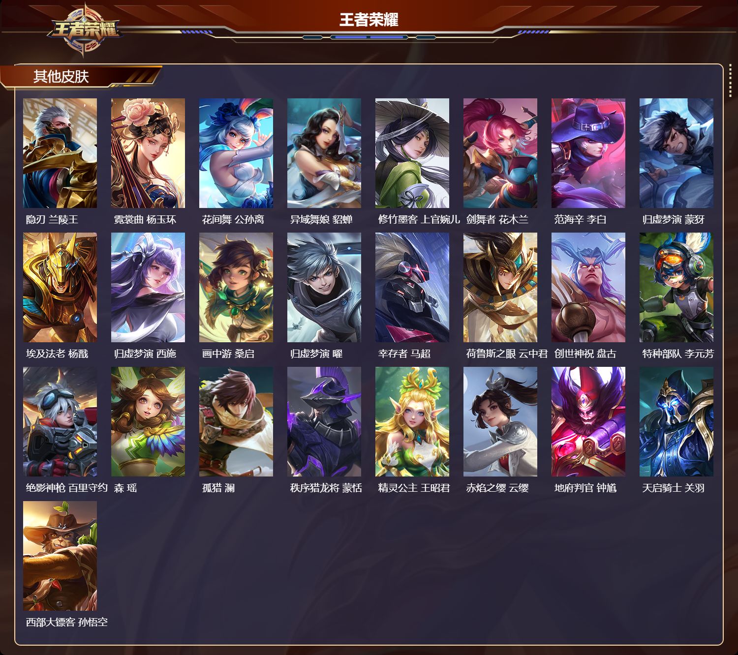 WZQM4304091王者荣耀账号详情图5