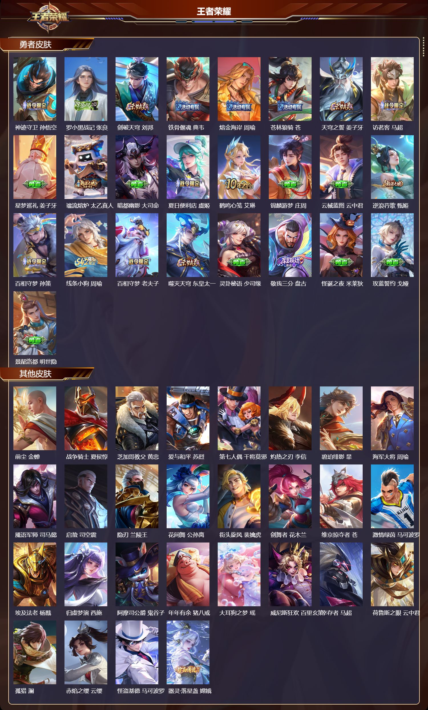 WZMK4301908王者荣耀账号详情图3