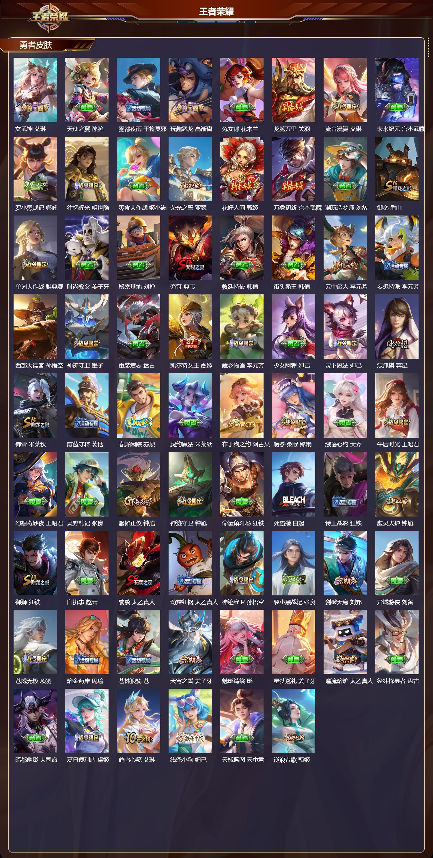 WZMK4301896王者荣耀账号详情图5