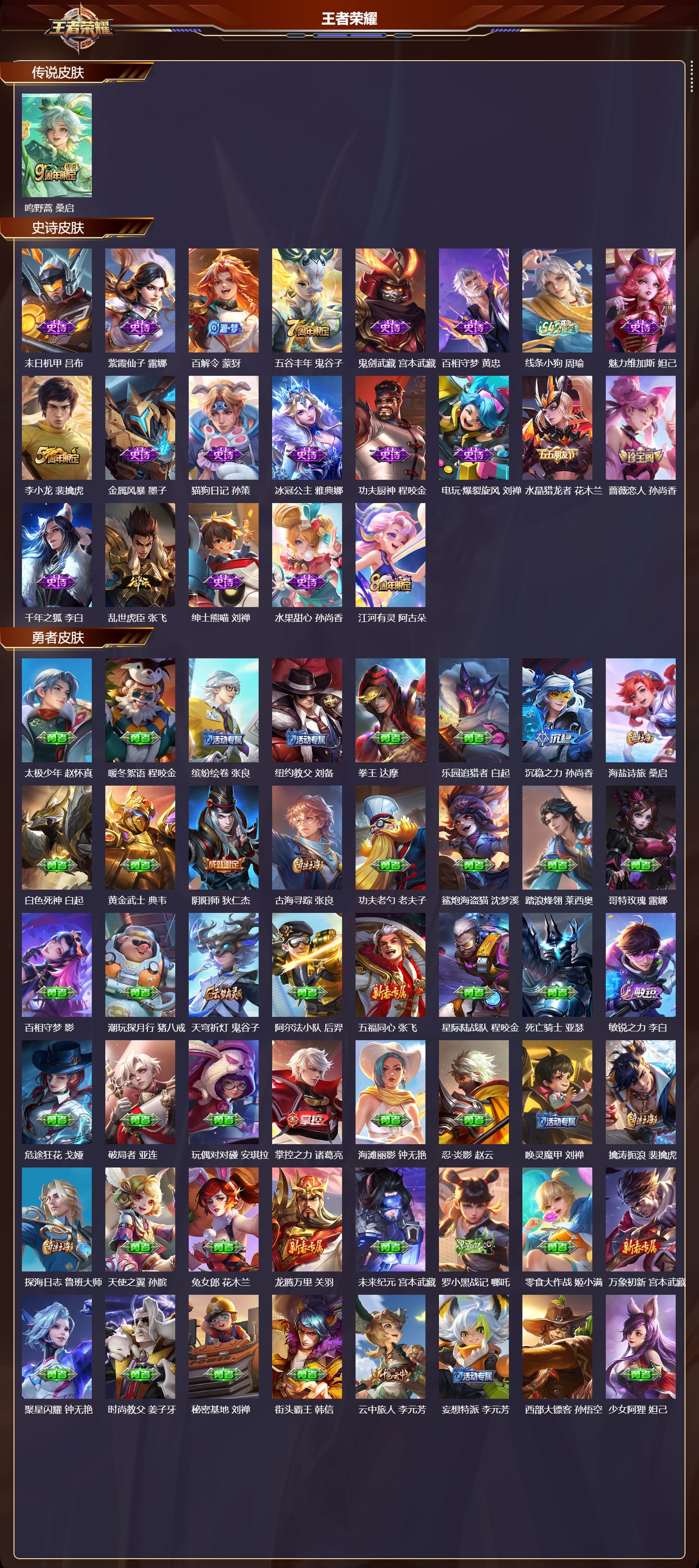 WZMK4302495王者荣耀账号详情图1