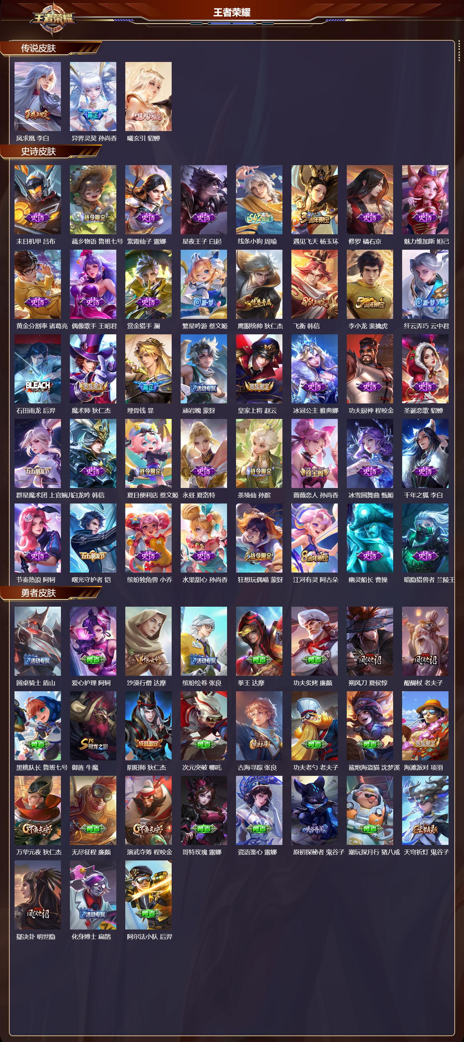 WZMK4302118王者荣耀账号详情图1