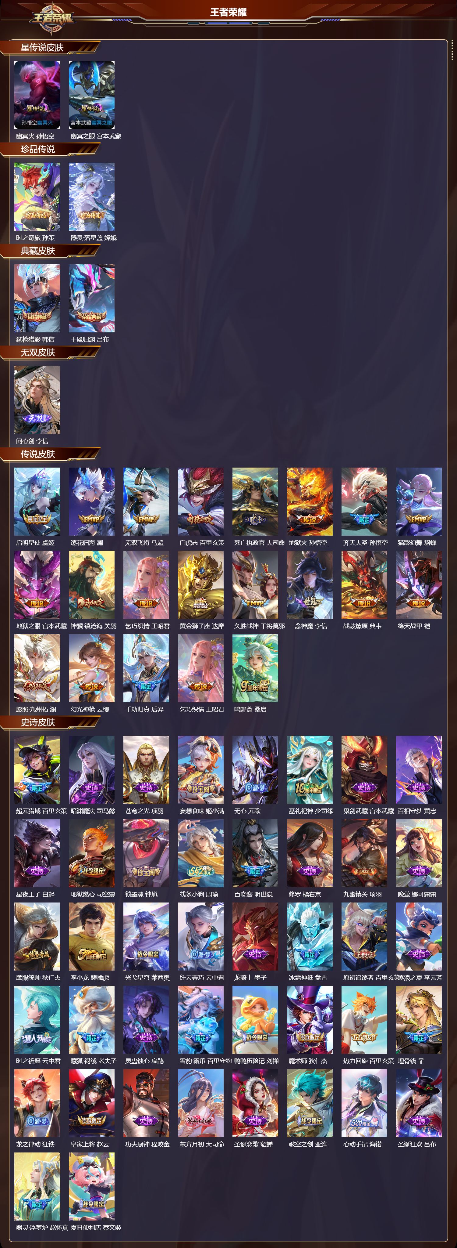 WZMK4302973王者荣耀账号详情图1