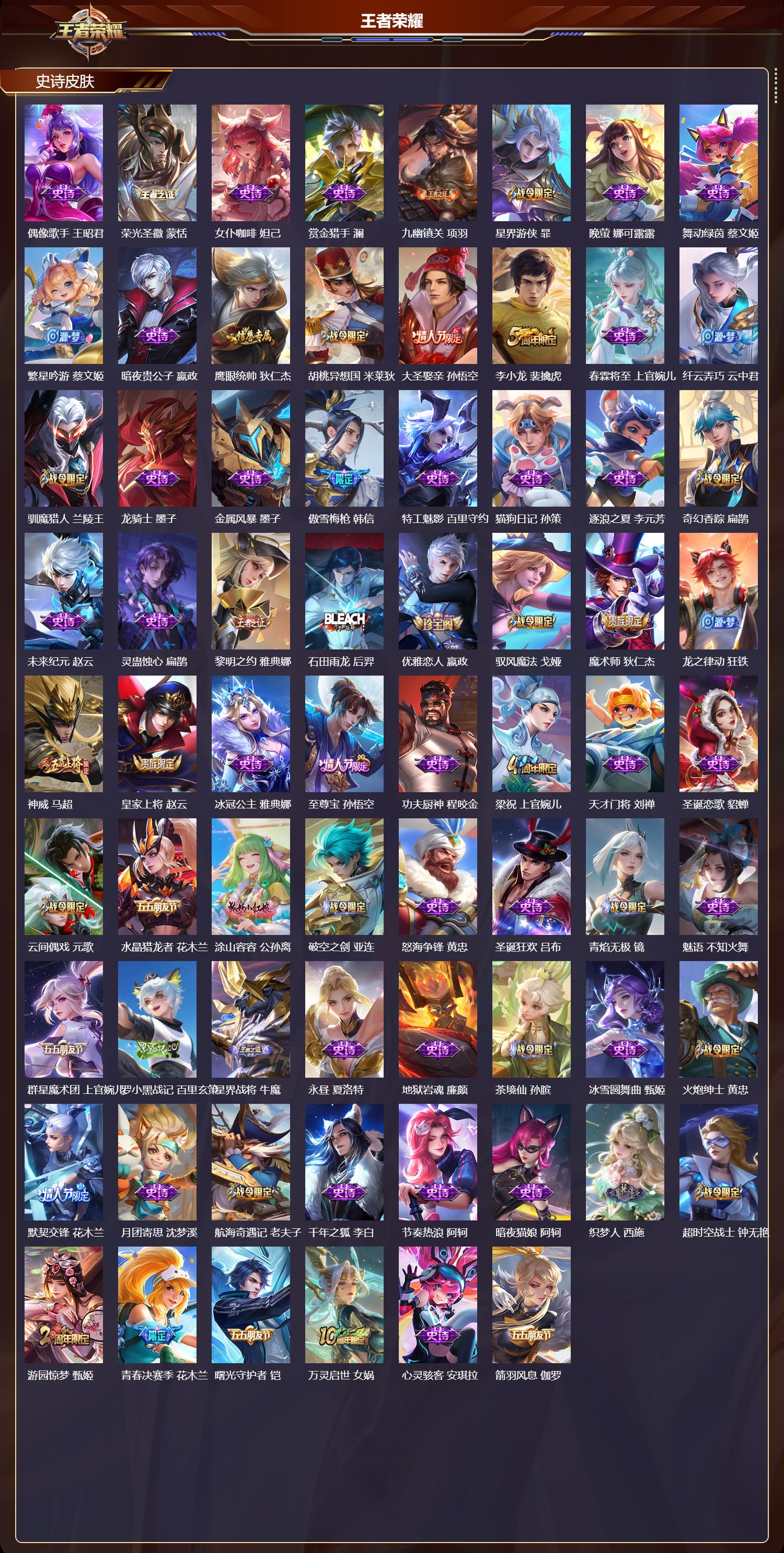 WZMK4302727王者荣耀账号详情图2