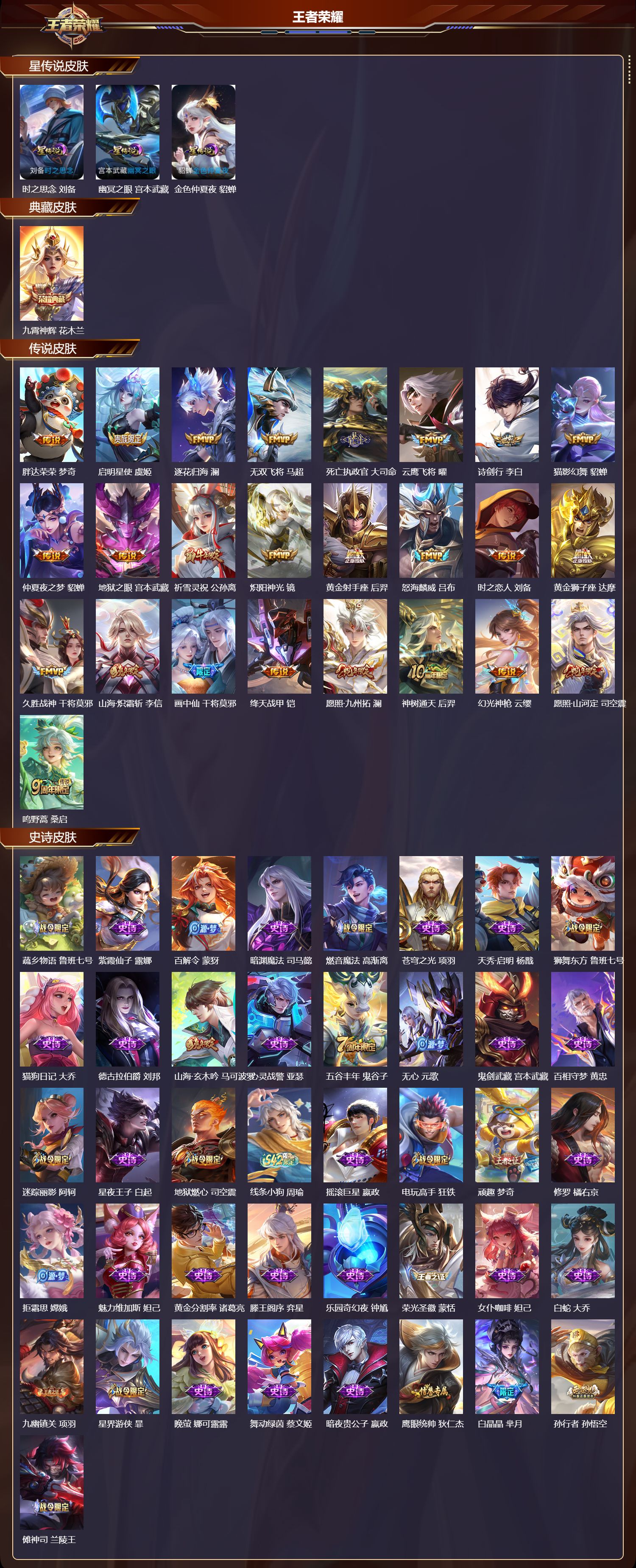 WZQM4303784王者荣耀账号详情图2