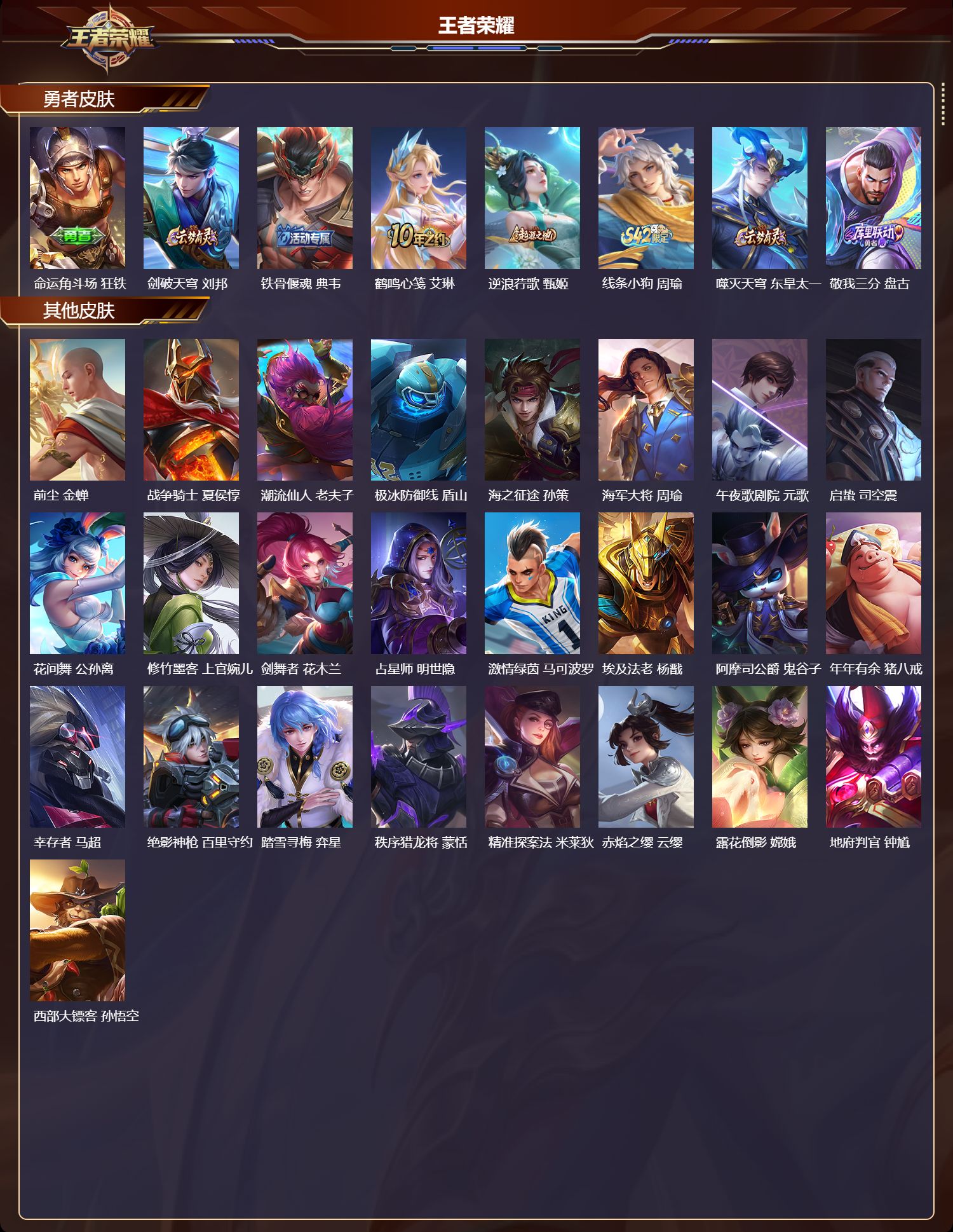 WZMK4302495王者荣耀账号详情图2