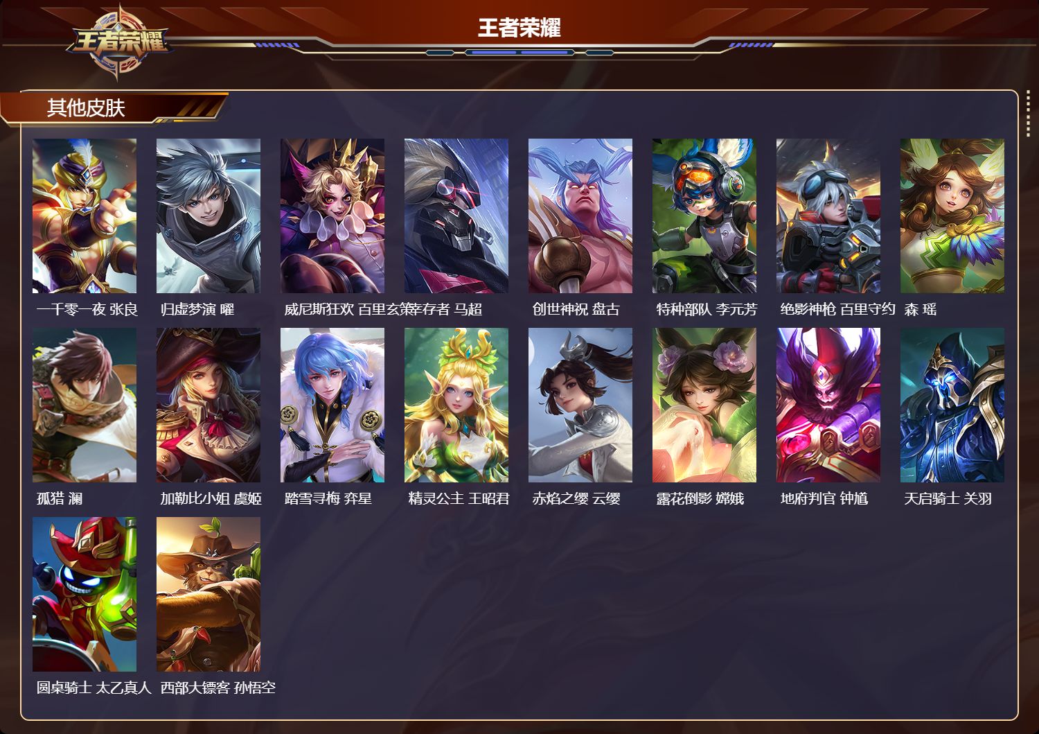 WZMK4302401王者荣耀账号详情图4