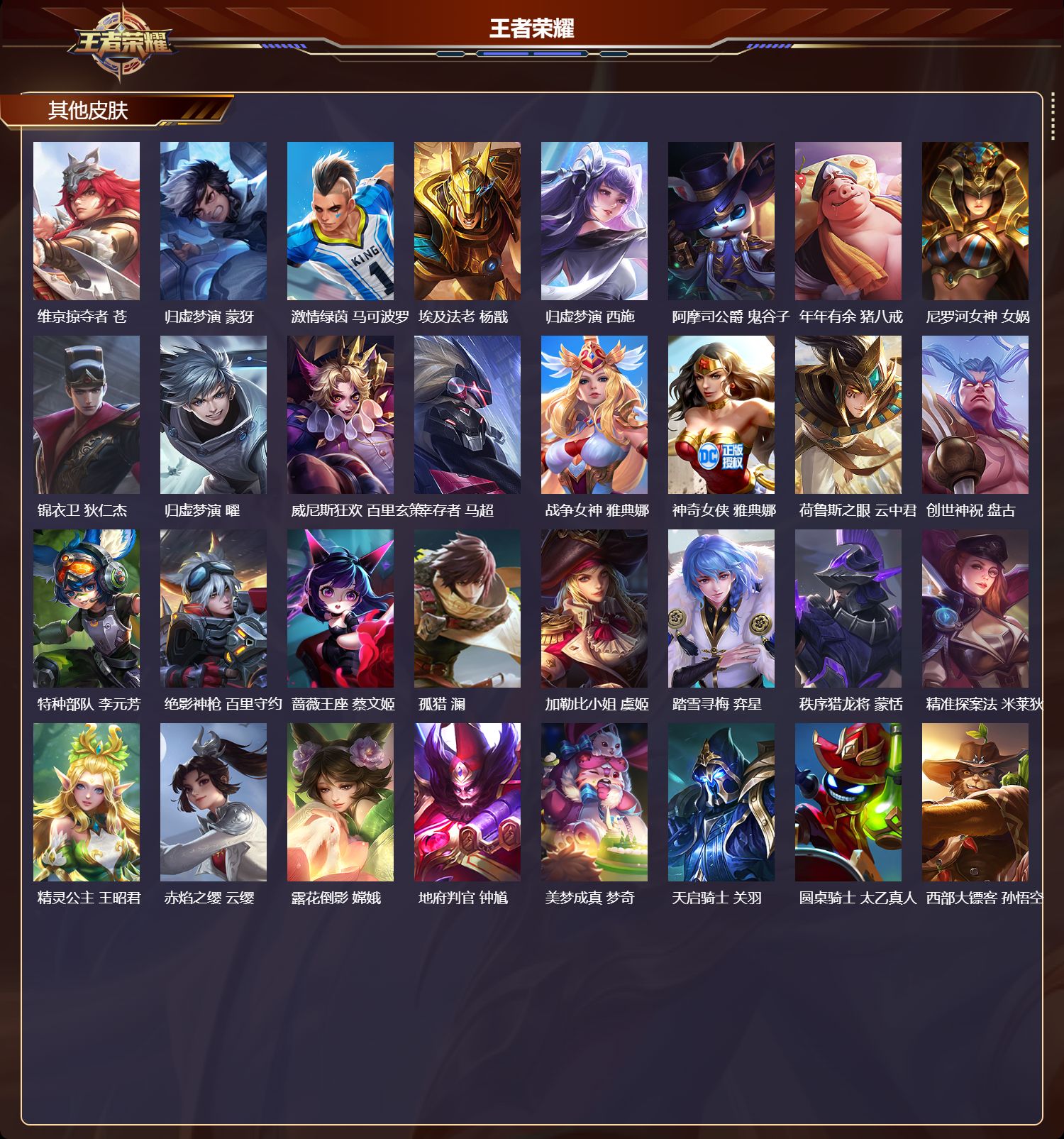 WZMK4302304王者荣耀账号详情图5