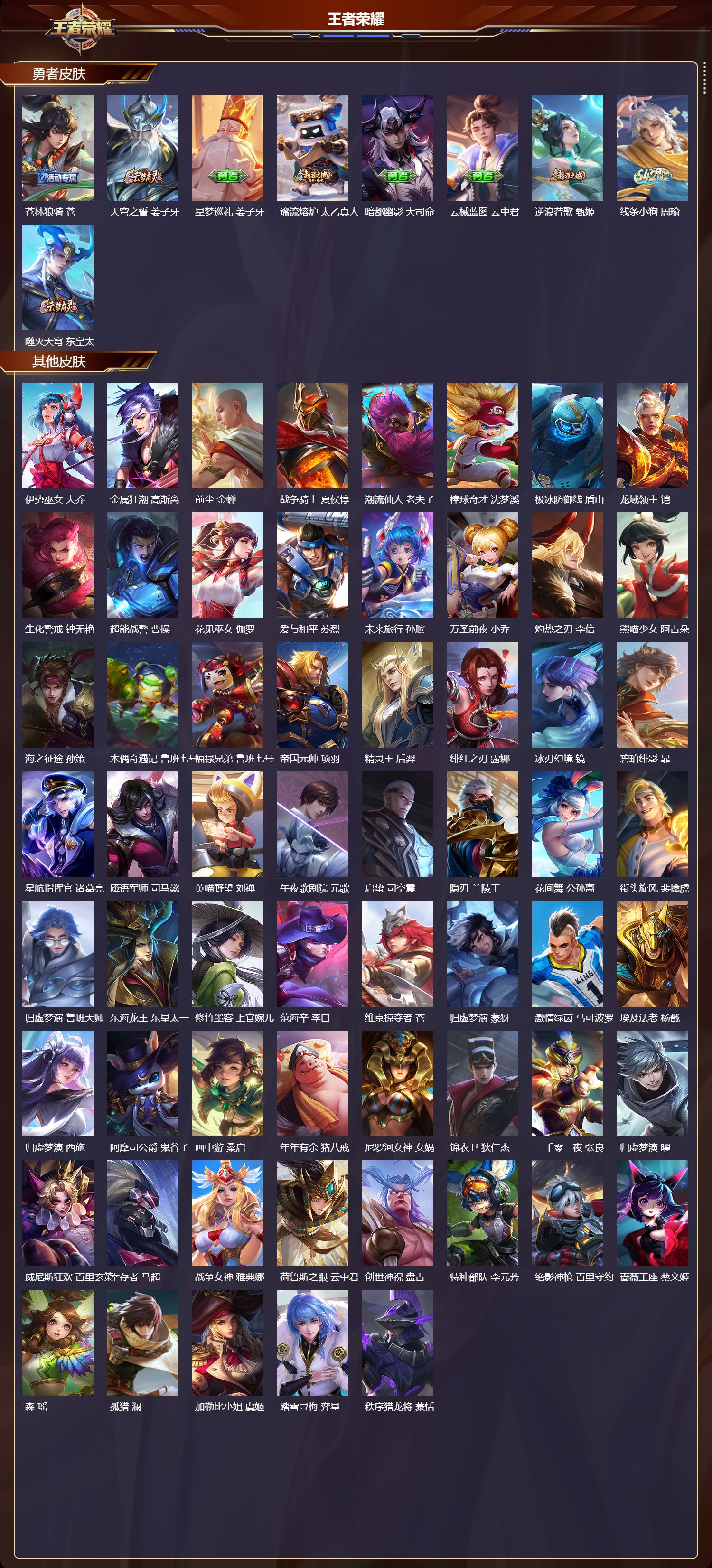 WZMK4302419王者荣耀账号详情图4