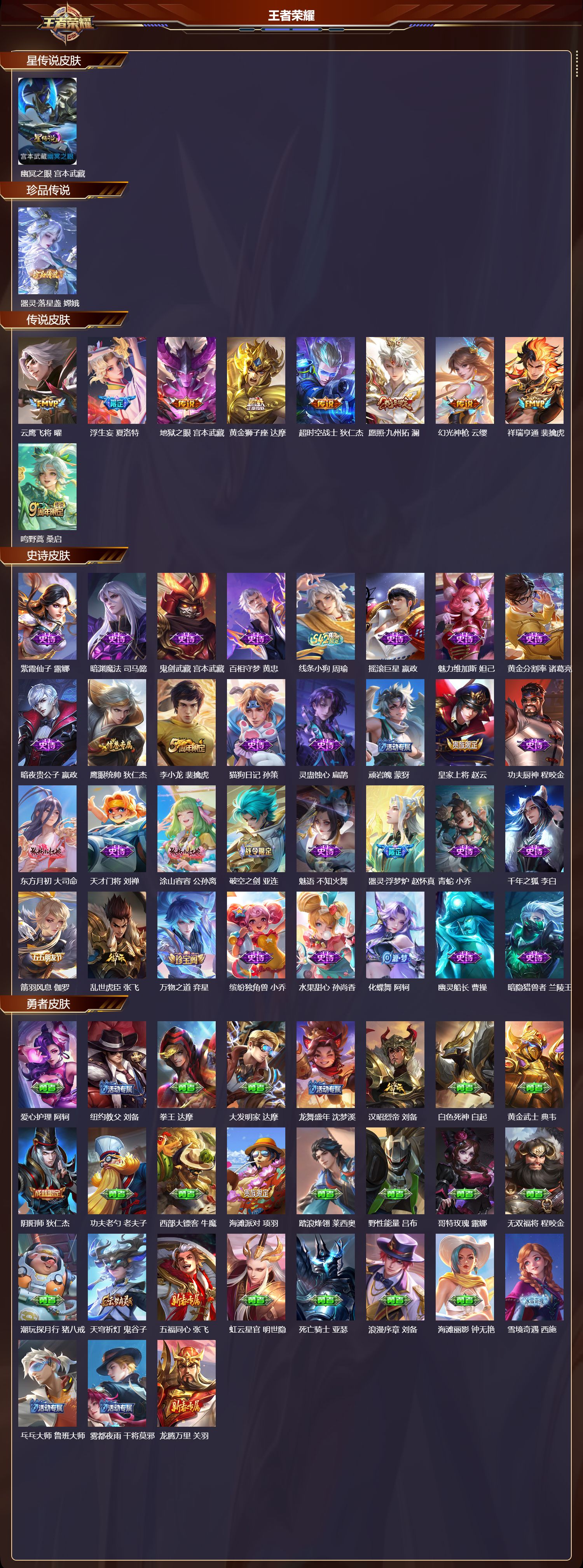 WZQM4304869王者荣耀账号详情图2