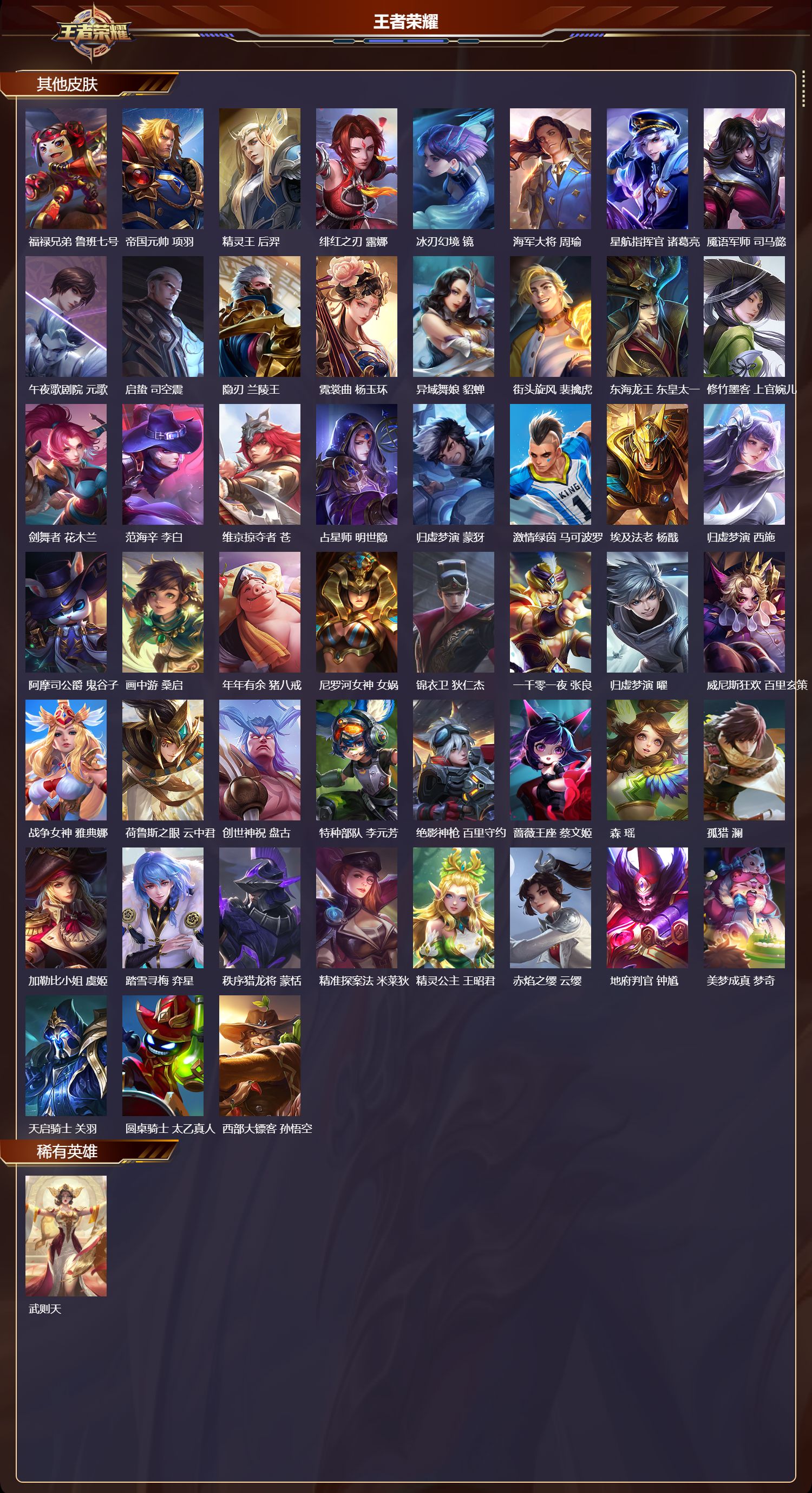 WZQM4303808王者荣耀账号详情图5