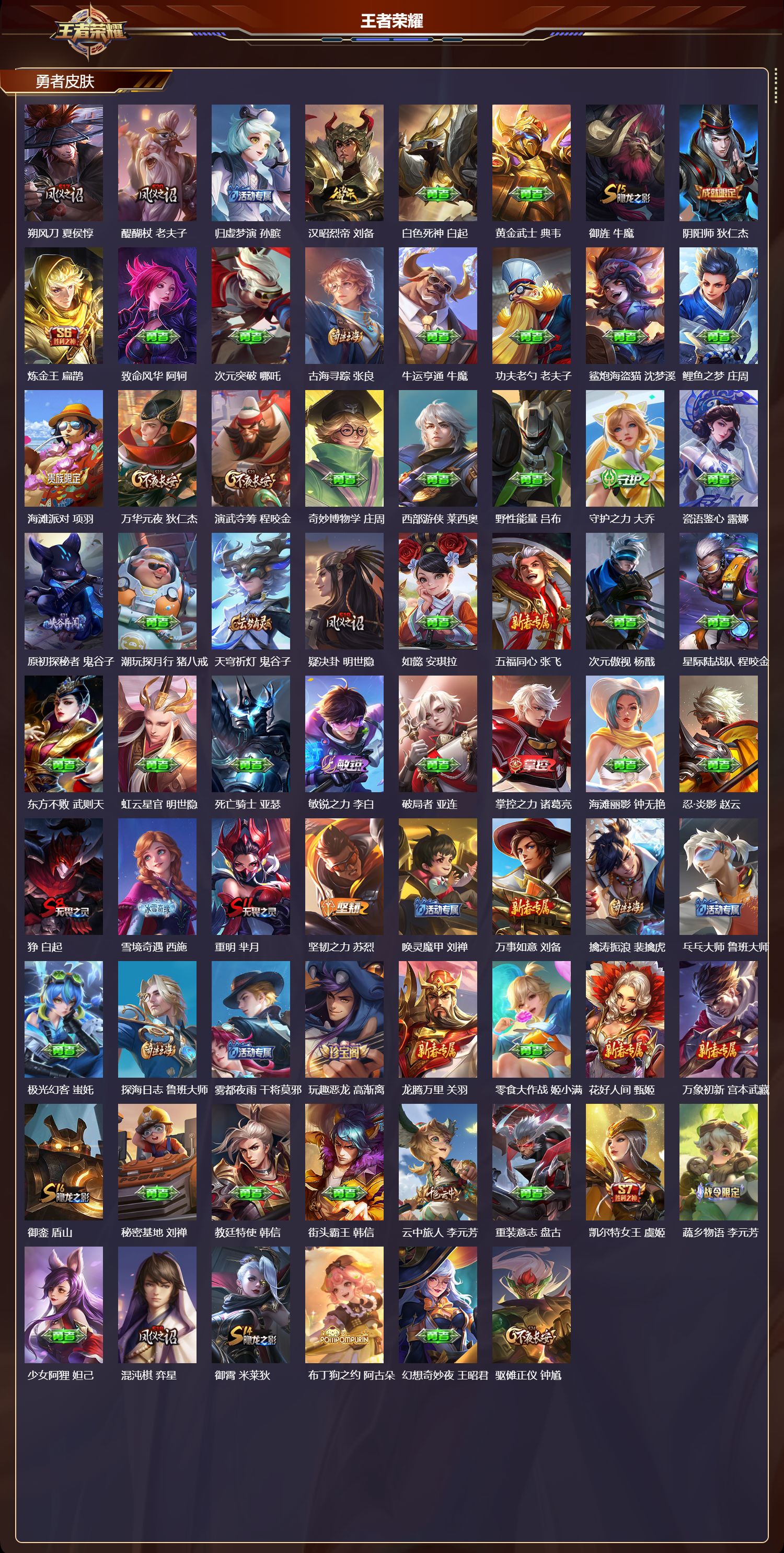 WZQM4304944王者荣耀账号详情图3