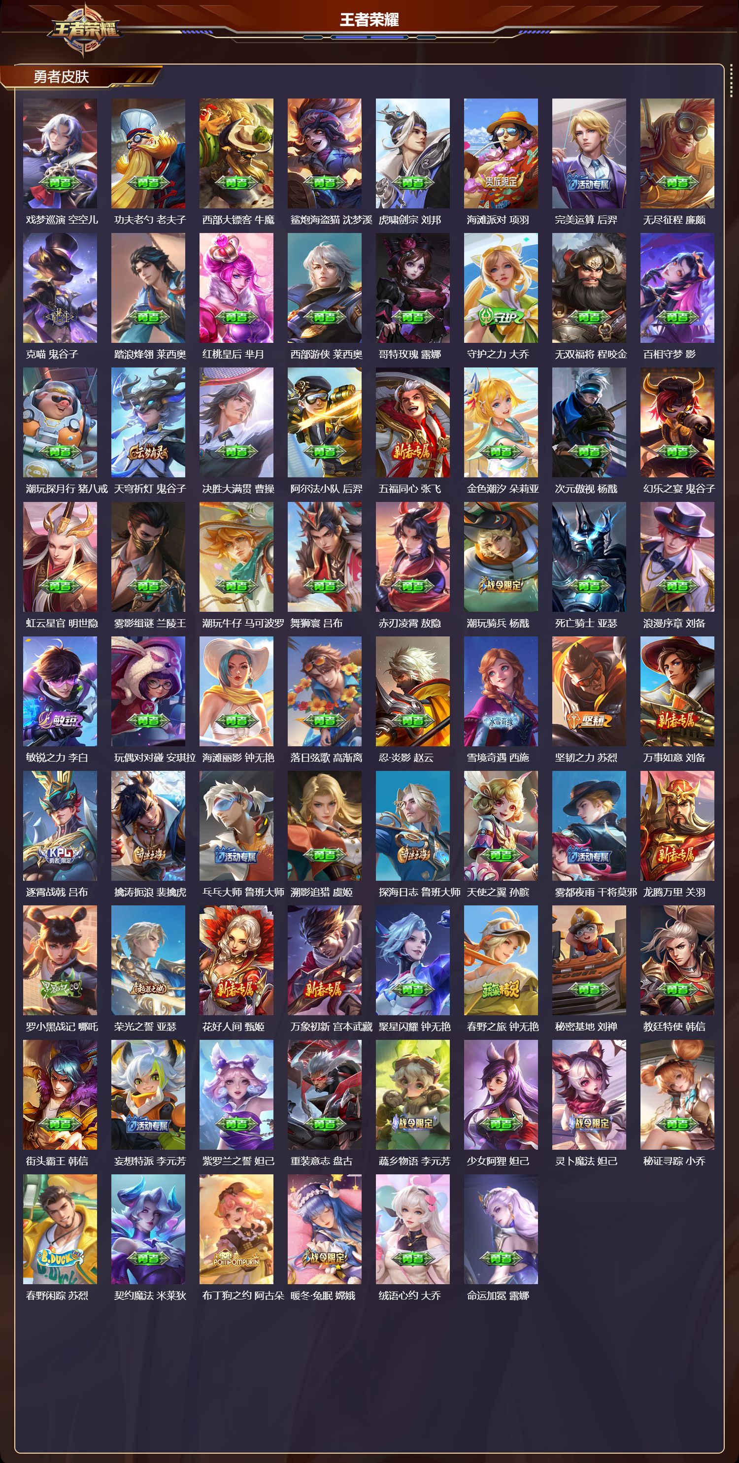 WZQM4304605王者荣耀账号详情图4