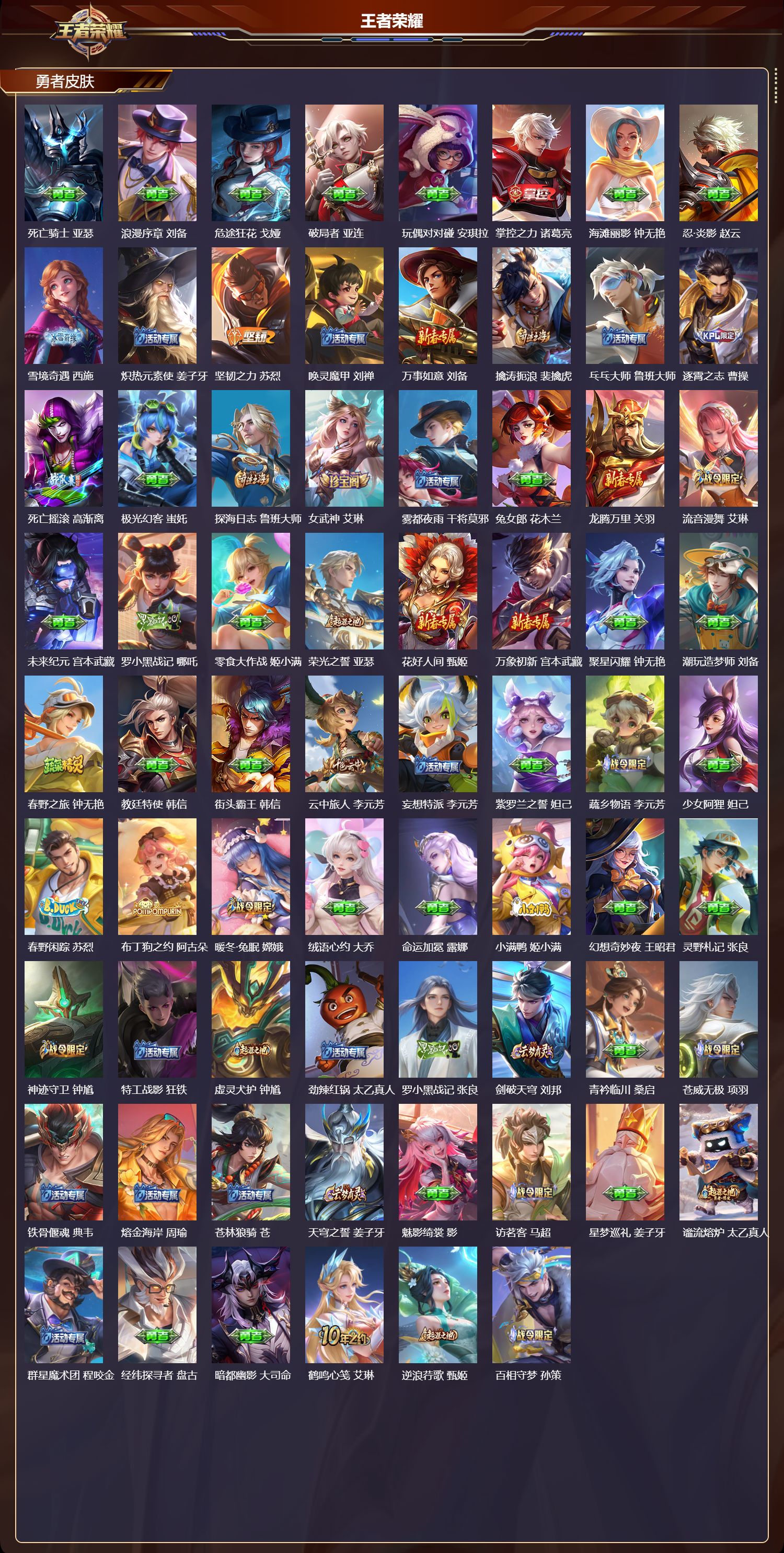 WZMK4301806王者荣耀账号详情图3