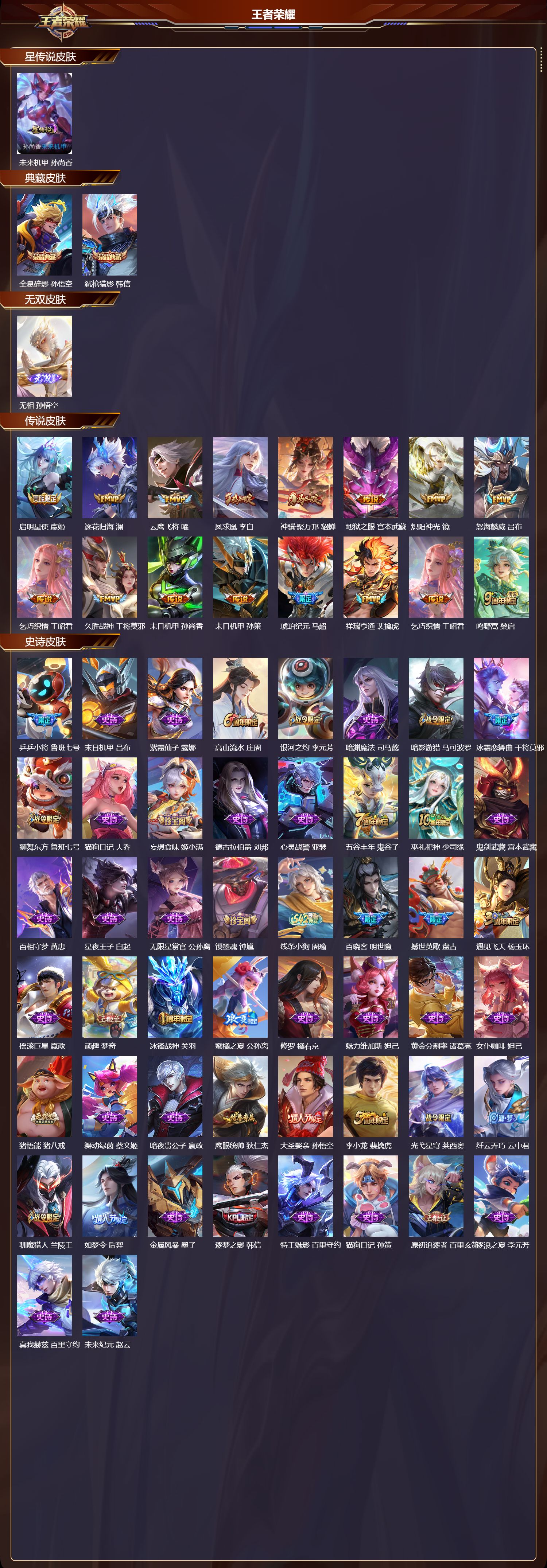 WZQM4303527王者荣耀账号详情图2