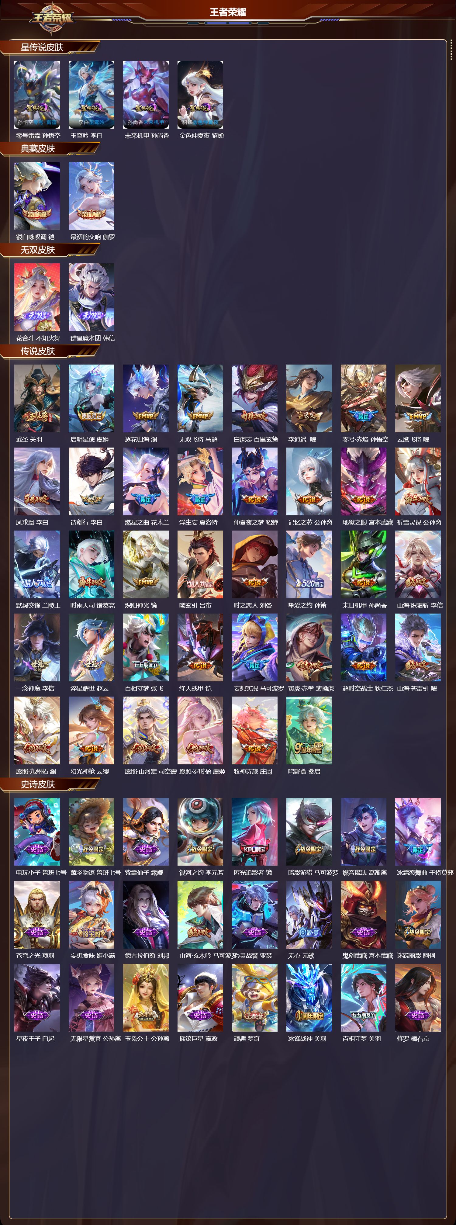 WZQM4303528王者荣耀账号详情图2 WZQM4303528王者荣耀账号详情图2