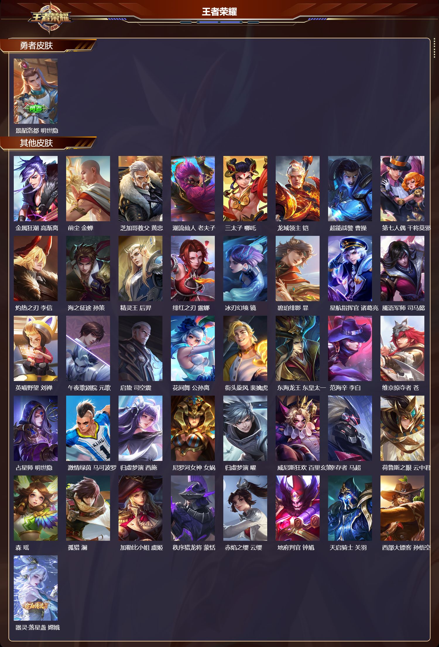 WZQM4304068王者荣耀账号详情图5