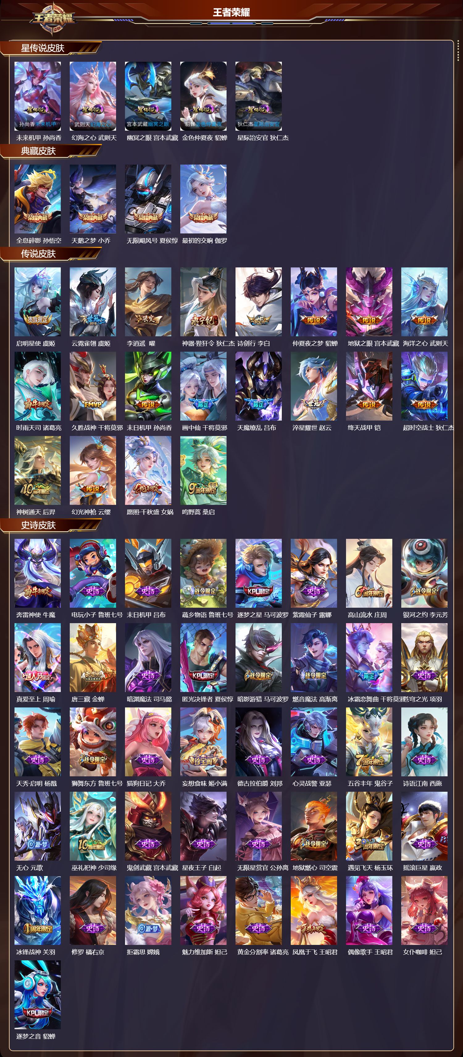 WZMK4302293王者荣耀账号详情图1