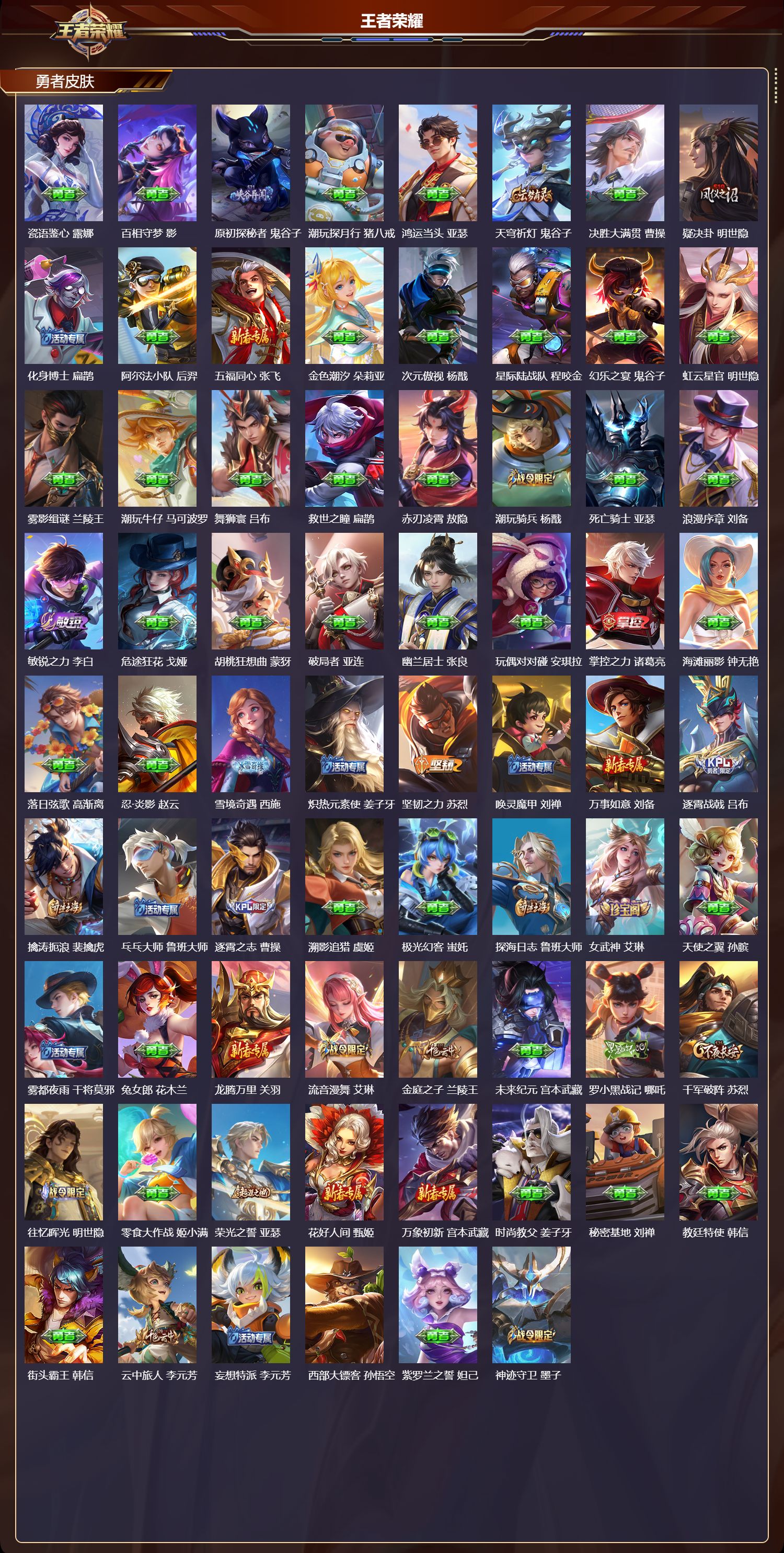 WZMK4302575王者荣耀账号详情图4