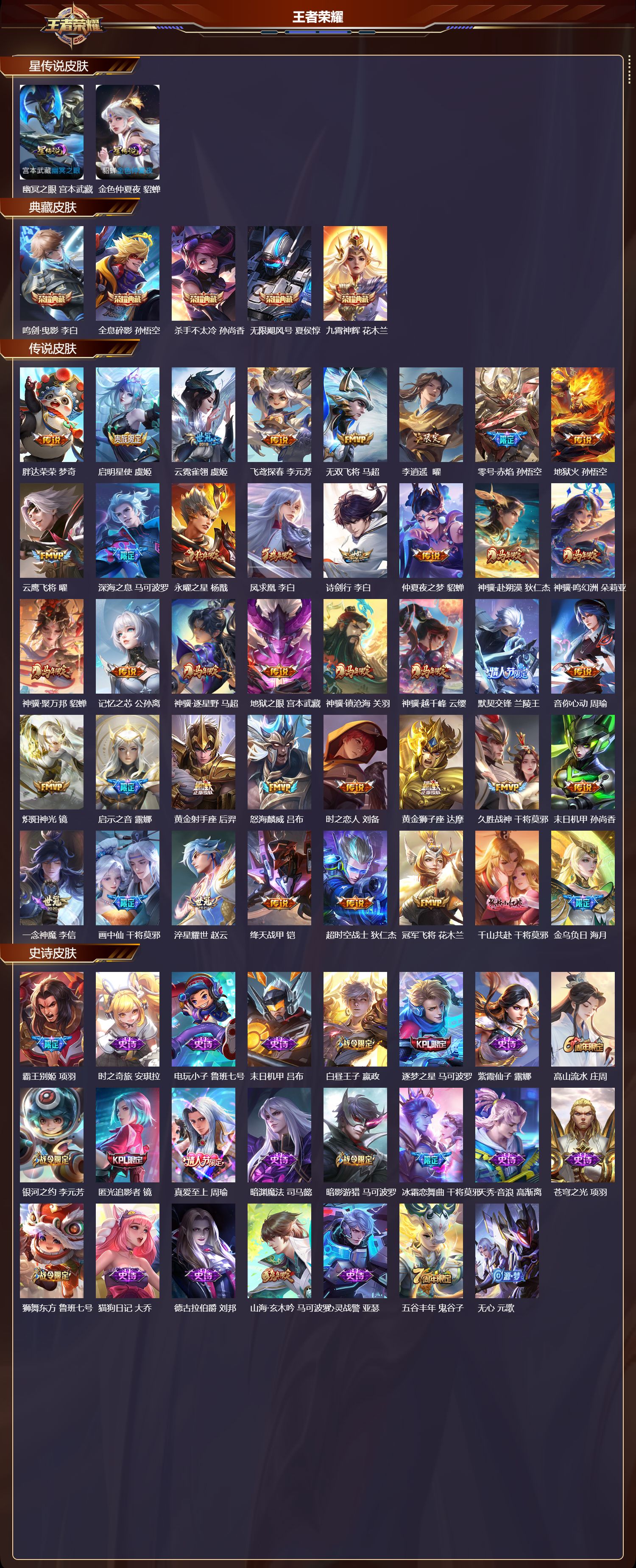 WZQM4304686王者荣耀账号详情图2