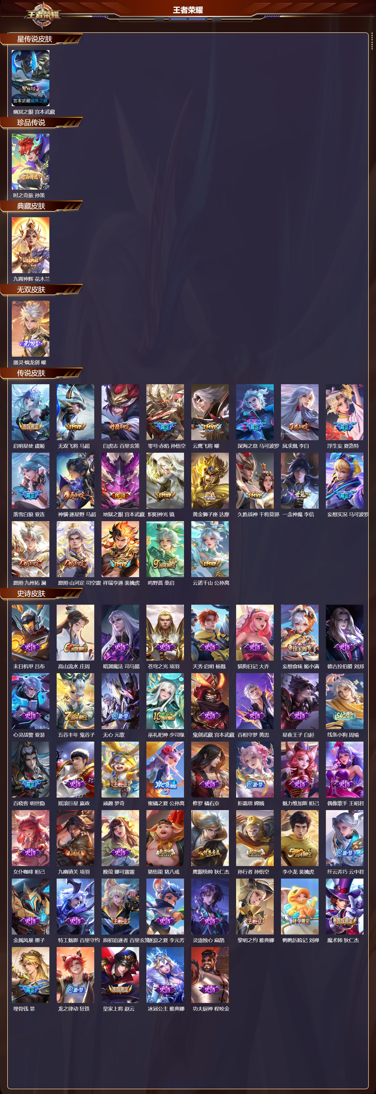 WZQM4304088王者荣耀账号详情图2