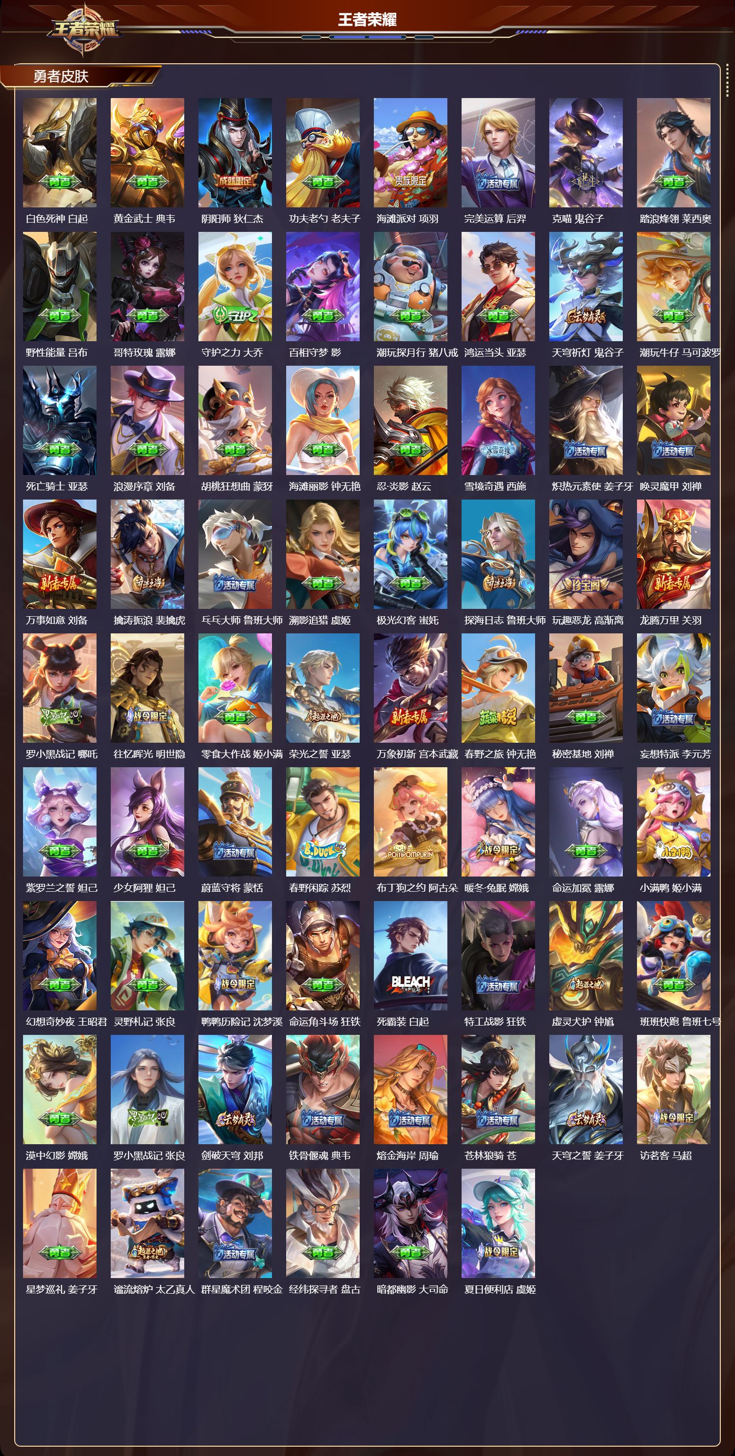 WZMK4302033王者荣耀账号详情图2