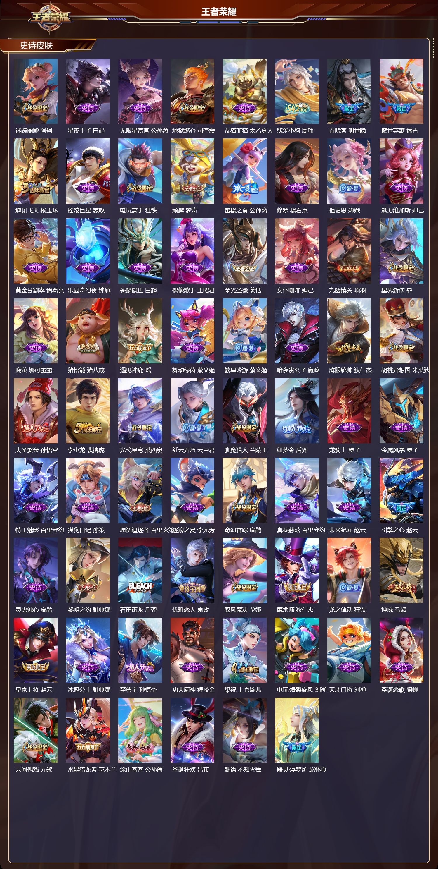 WZMK4302014王者荣耀账号详情图2