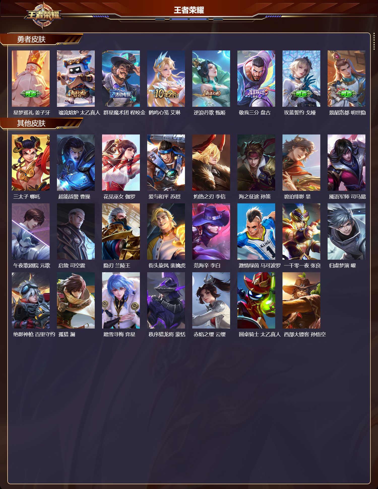 WZMK4302707王者荣耀账号详情图3