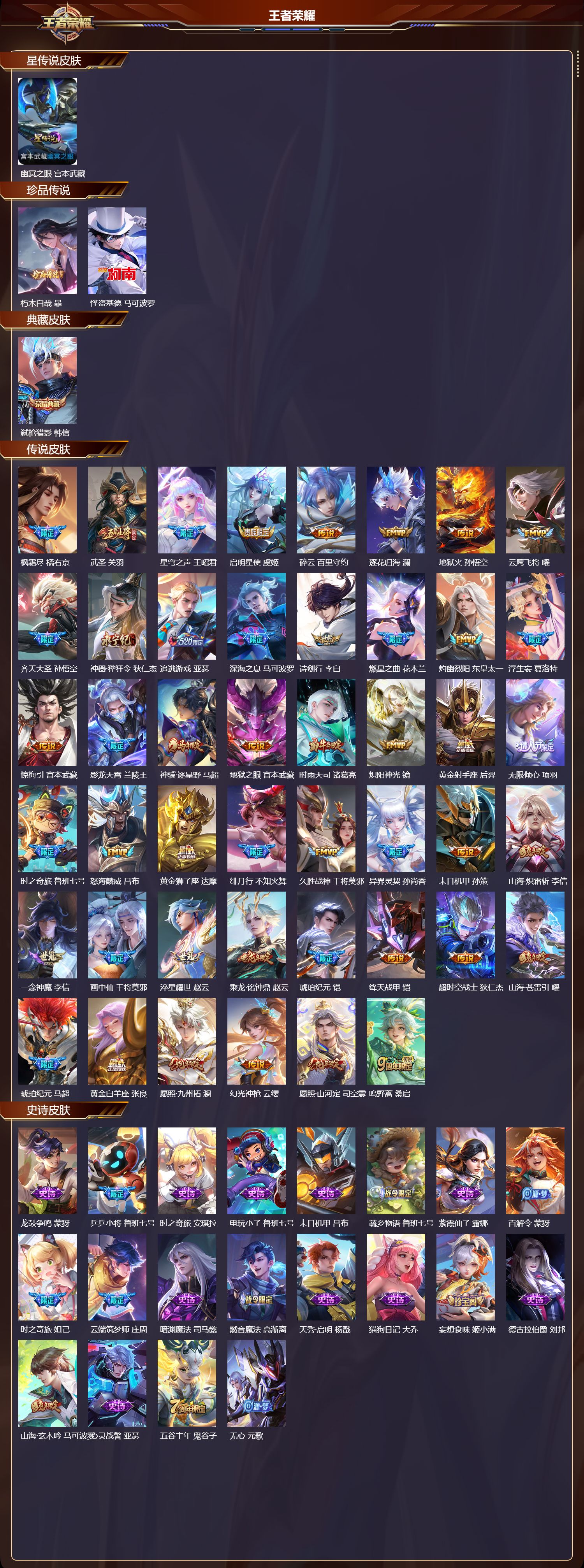 WZQM4303654王者荣耀账号详情图2