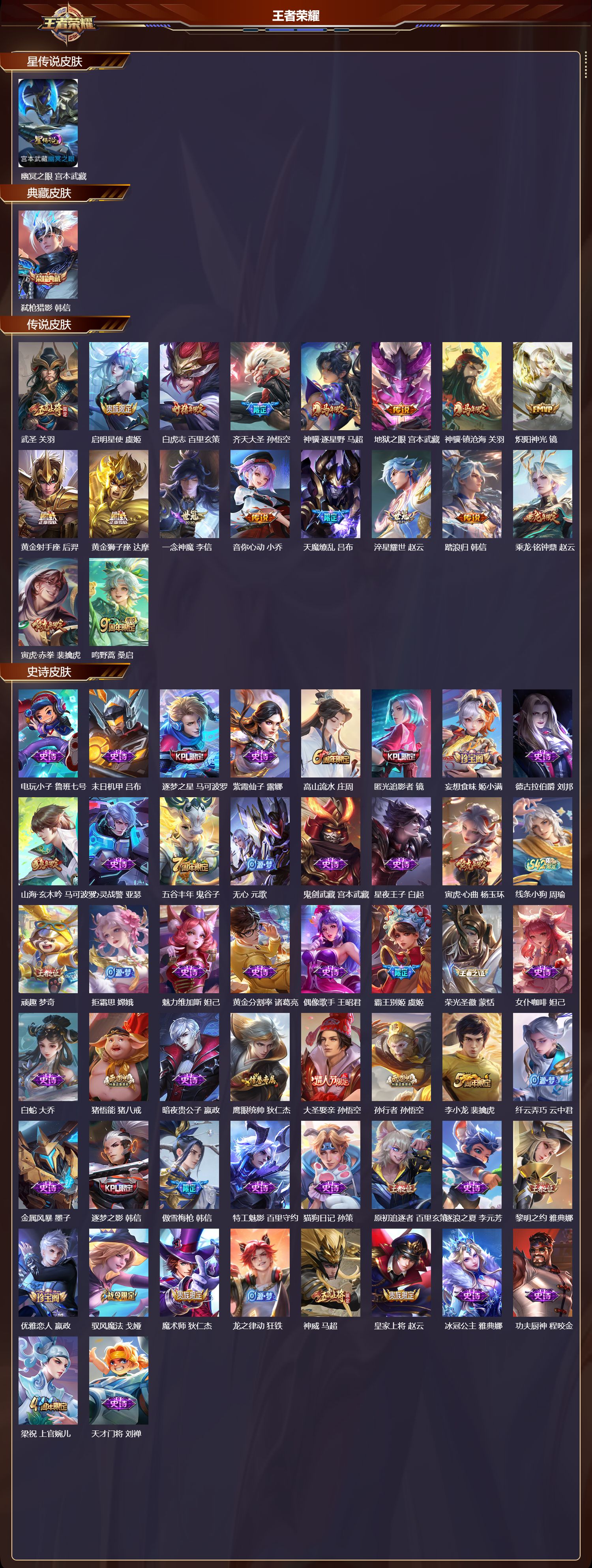 WZQM4304302王者荣耀账号详情图2