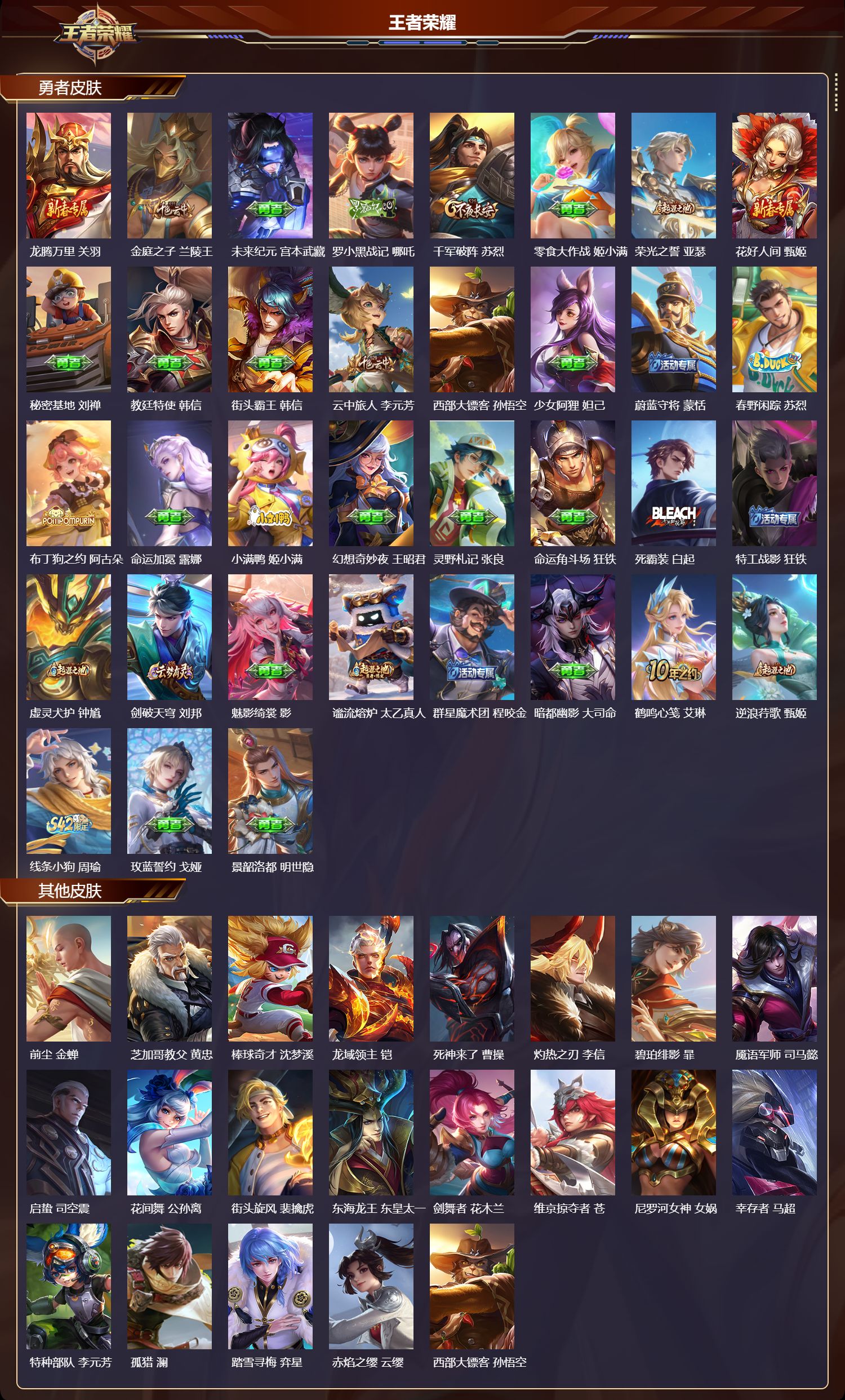 WZMK4302362王者荣耀账号详情图3