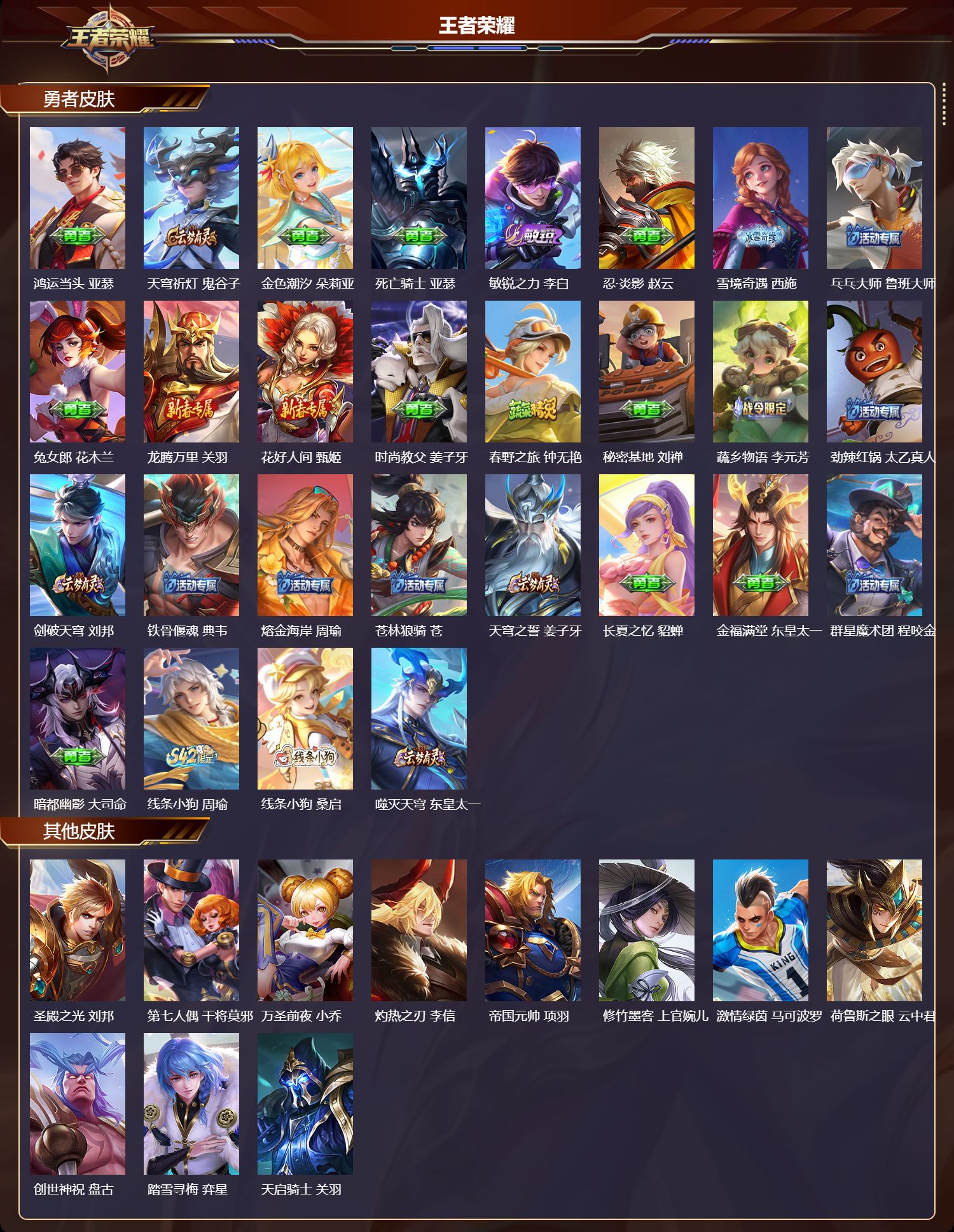 WZMK4302887王者荣耀账号详情图2