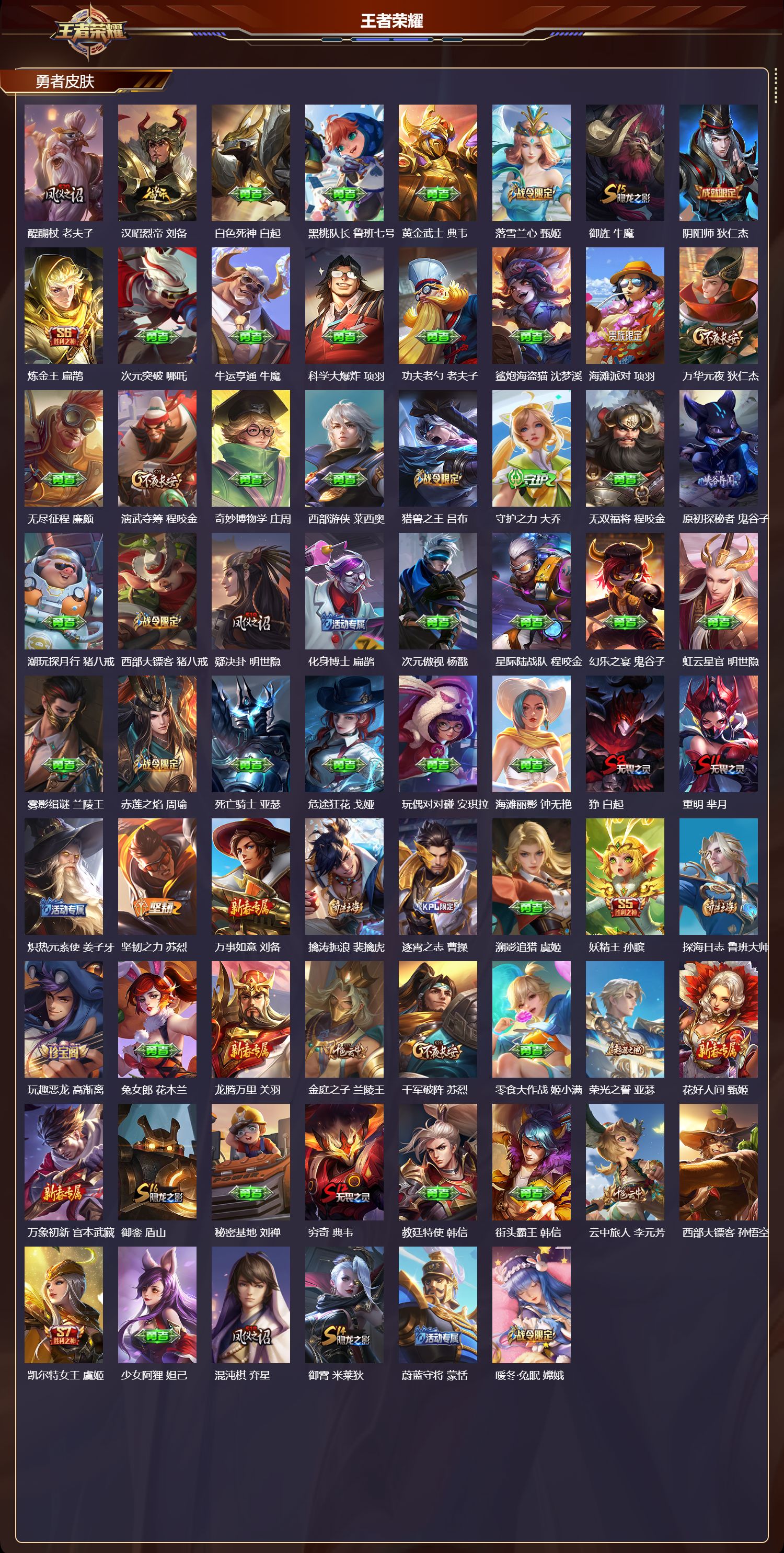 WZMK4302417王者荣耀账号详情图2 WZMK4302417王者荣耀账号详情图2