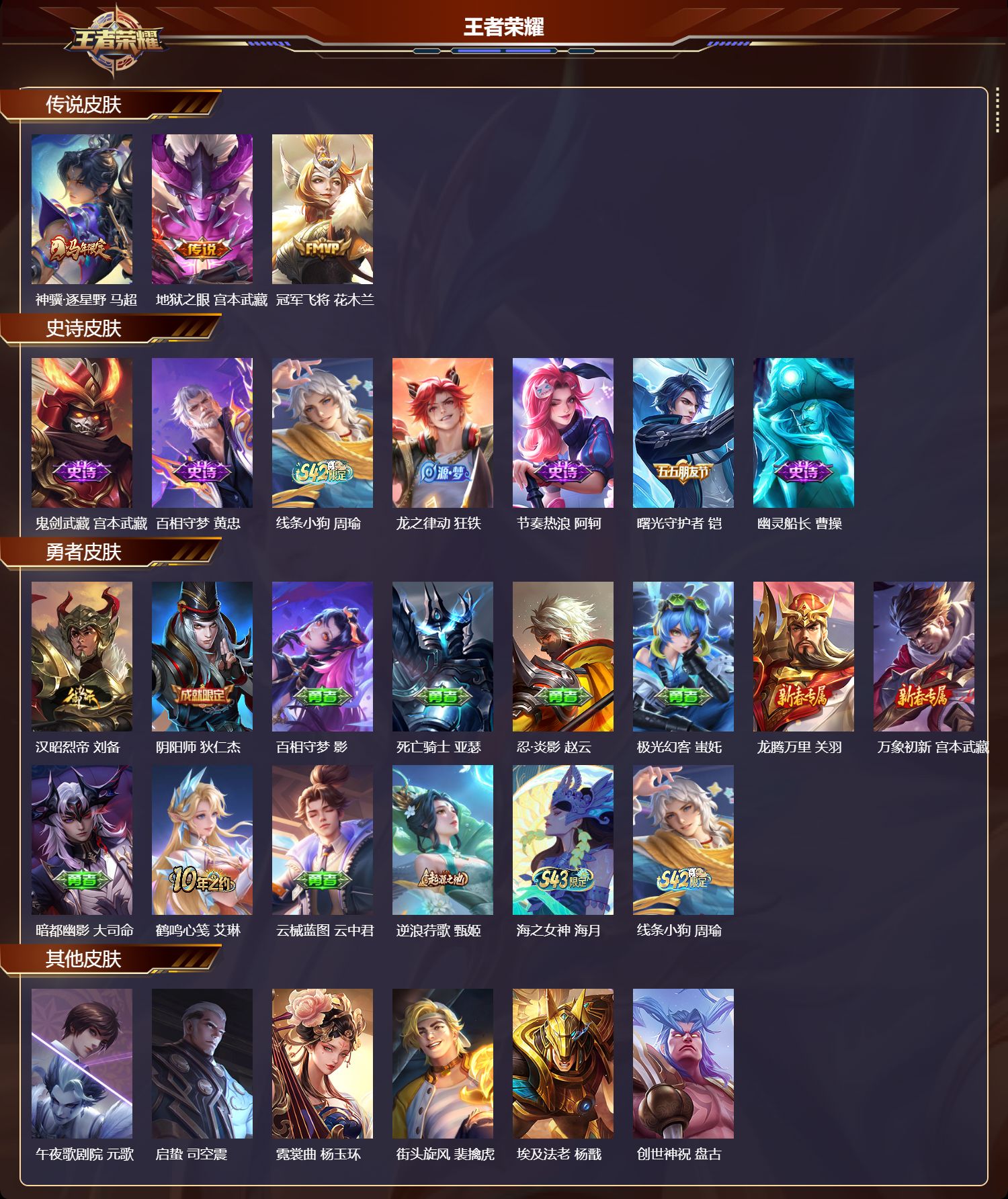 WZMK4302766王者荣耀账号详情图1