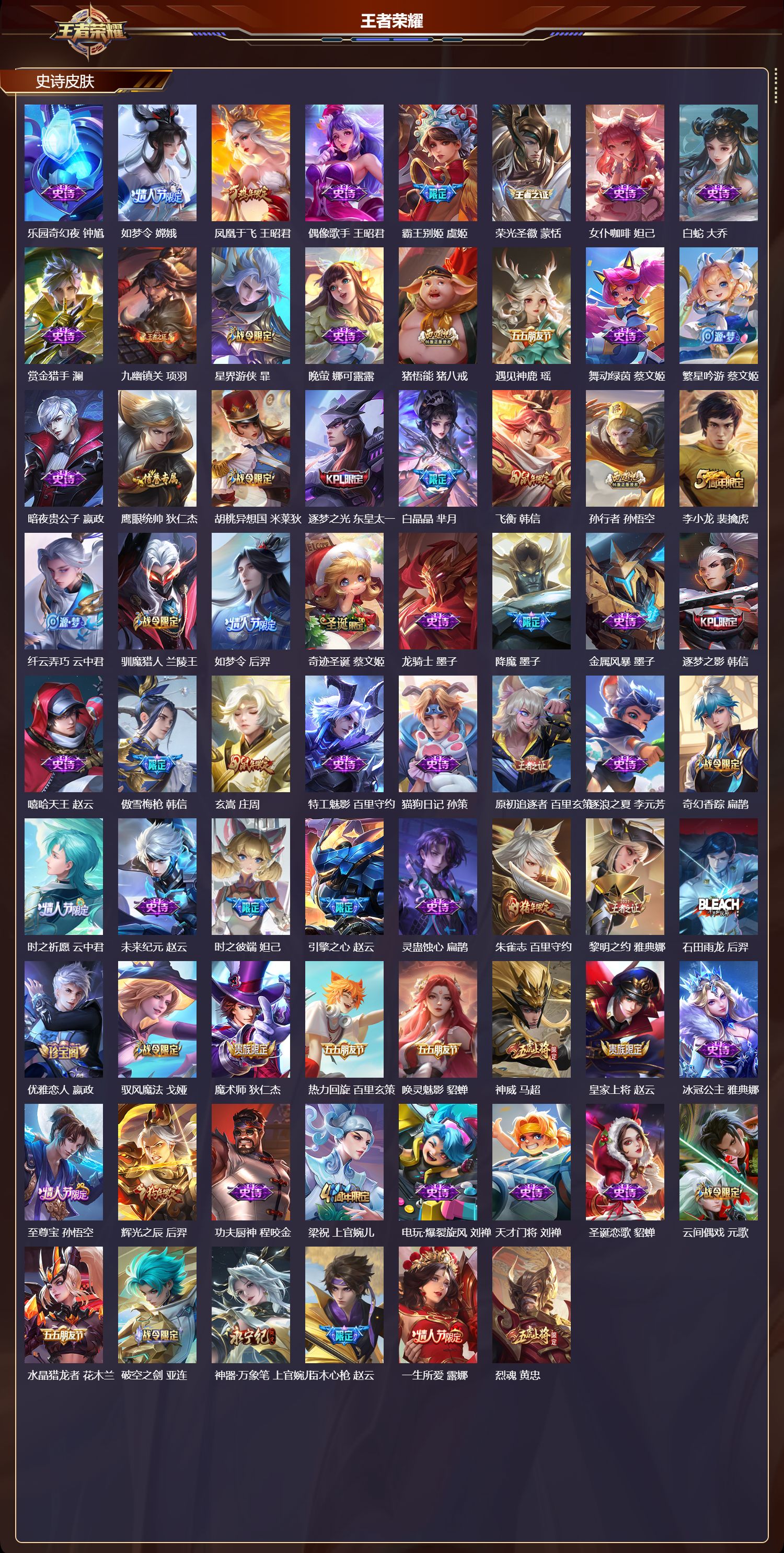 WZMK4301872王者荣耀账号详情图3