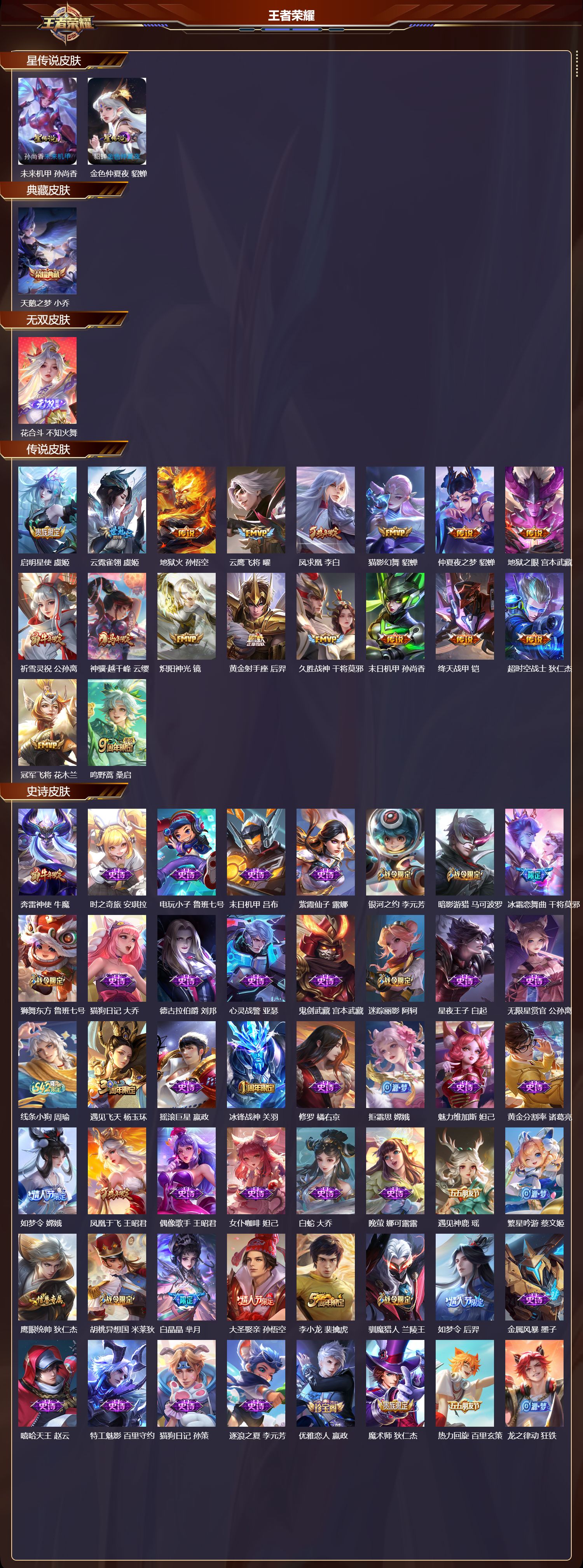 WZMK4302131王者荣耀账号详情图1