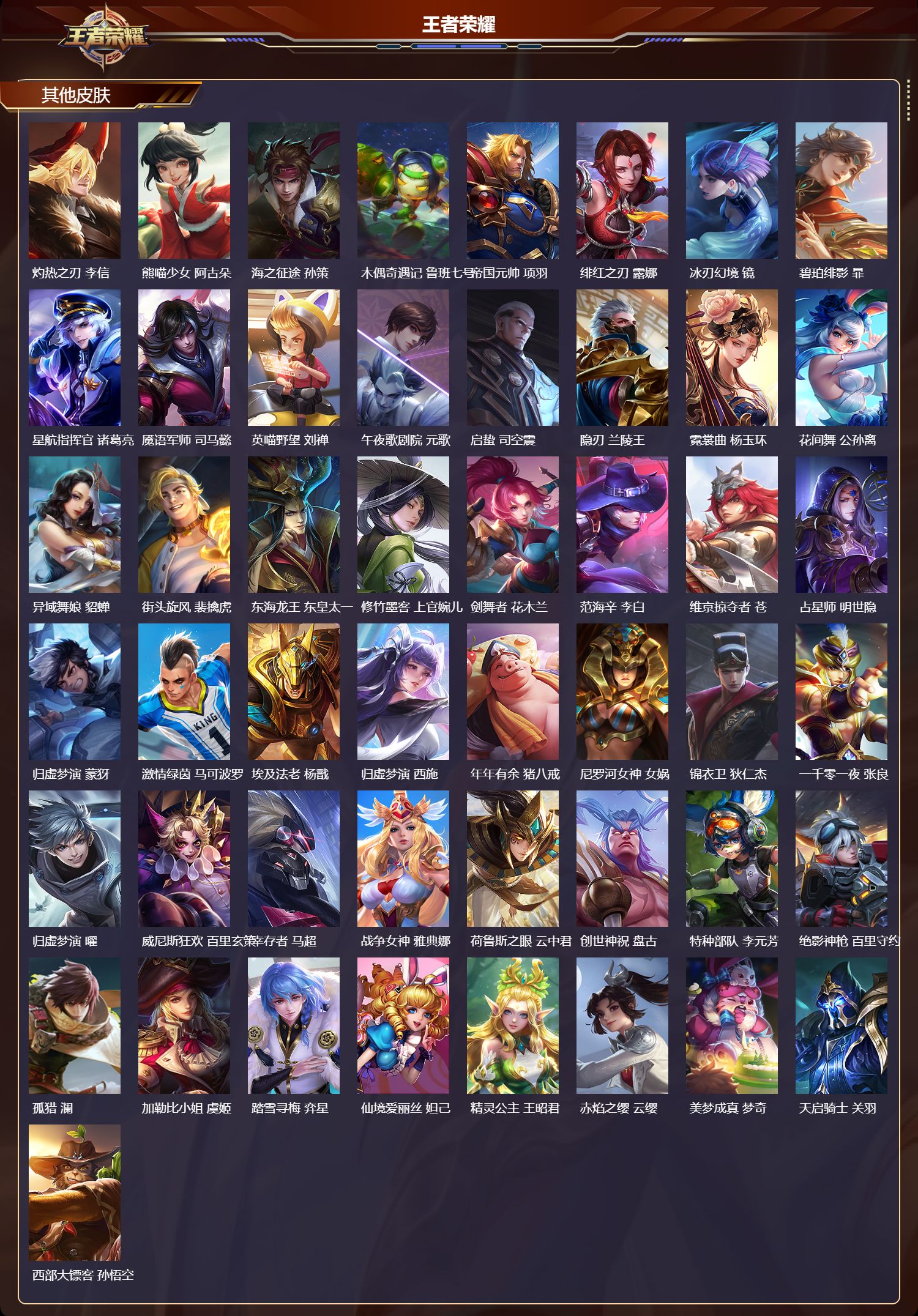 WZQM4304588王者荣耀账号详情图5