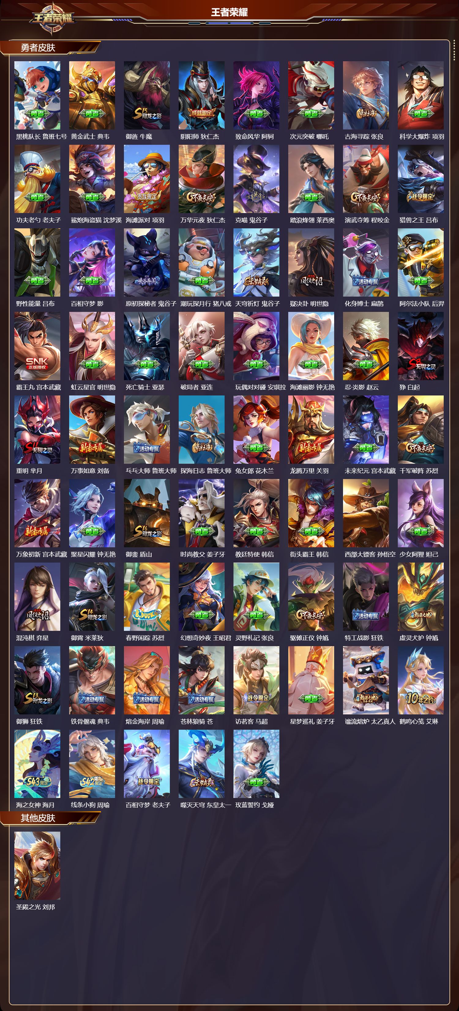 WZQM4304631王者荣耀账号详情图3