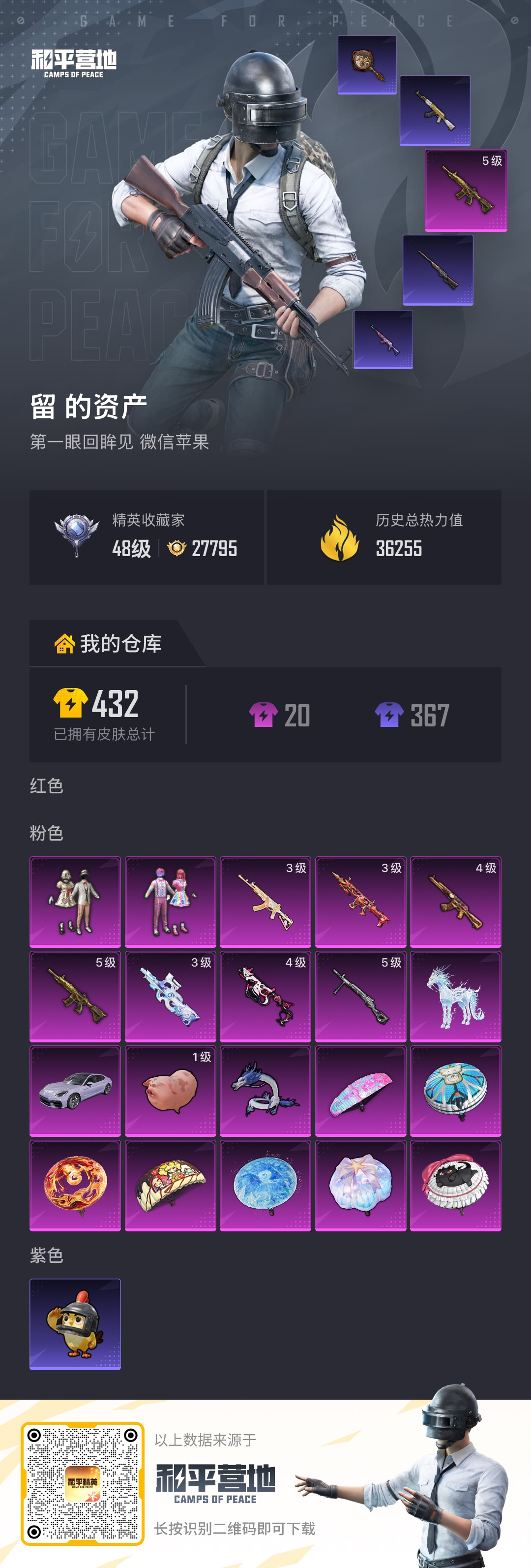 HPCMW4179341和平精英账号详情图1