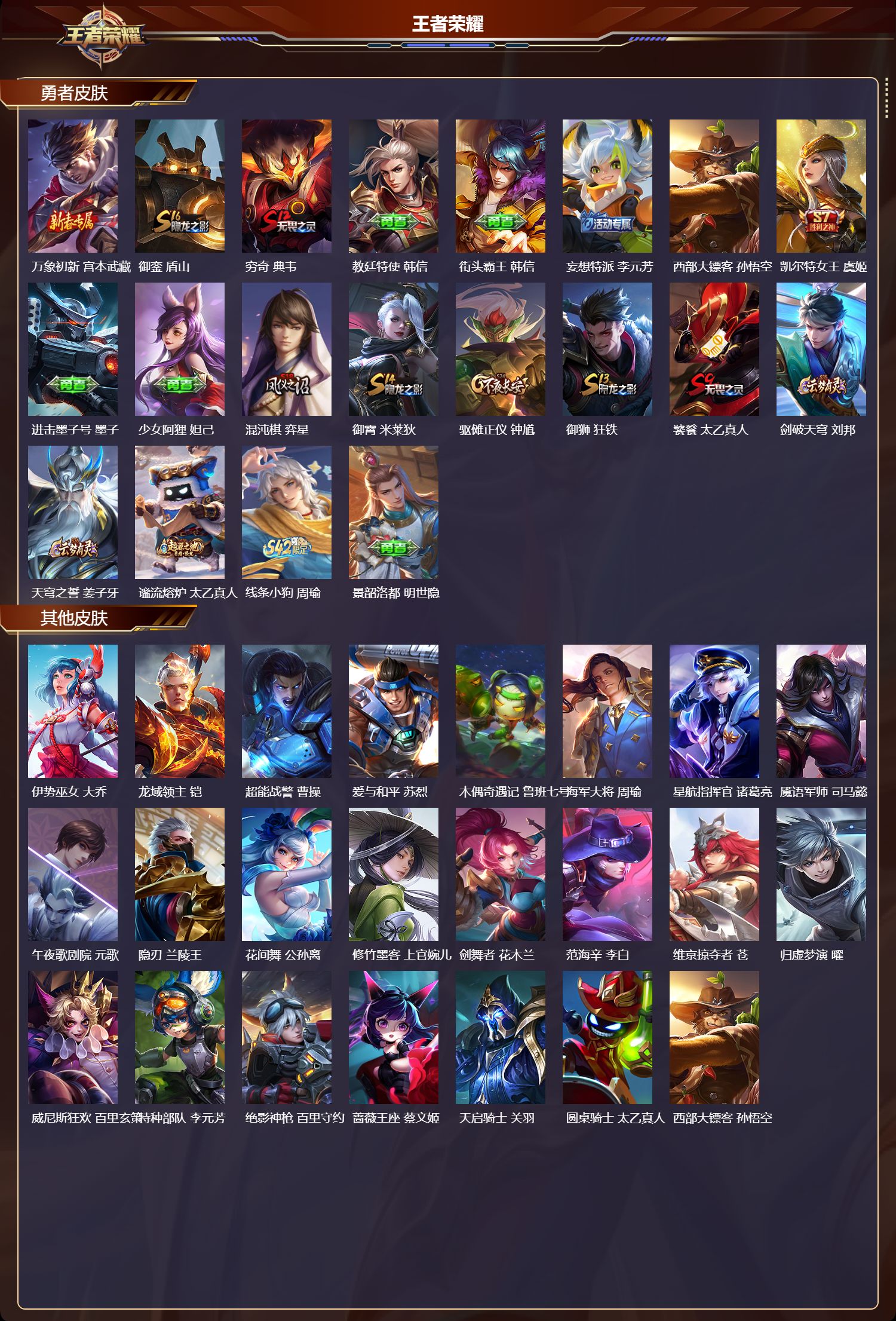 WZMK4302821王者荣耀账号详情图2