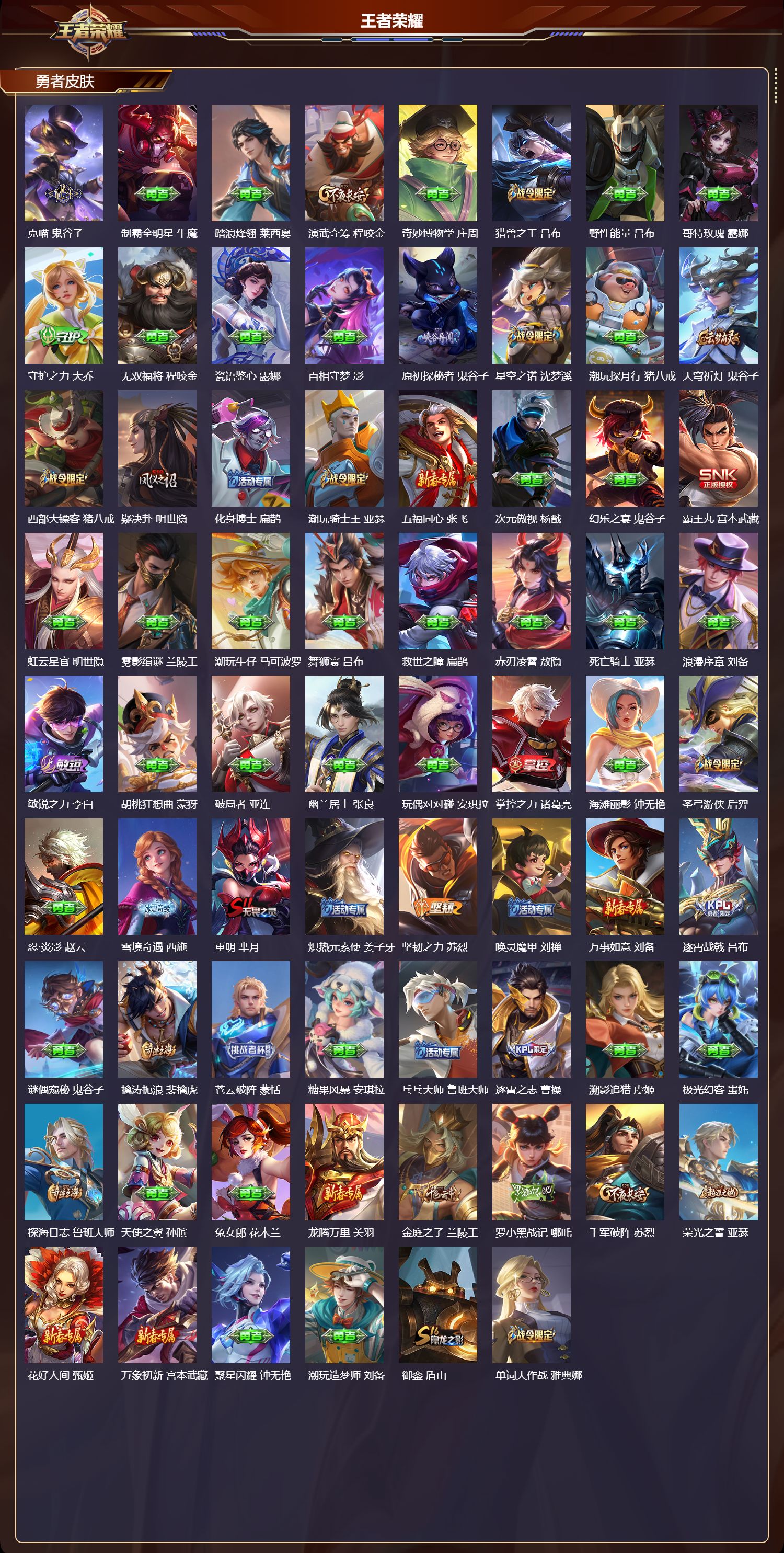 WZMK4302755王者荣耀账号详情图4 WZMK4302755王者荣耀账号详情图4