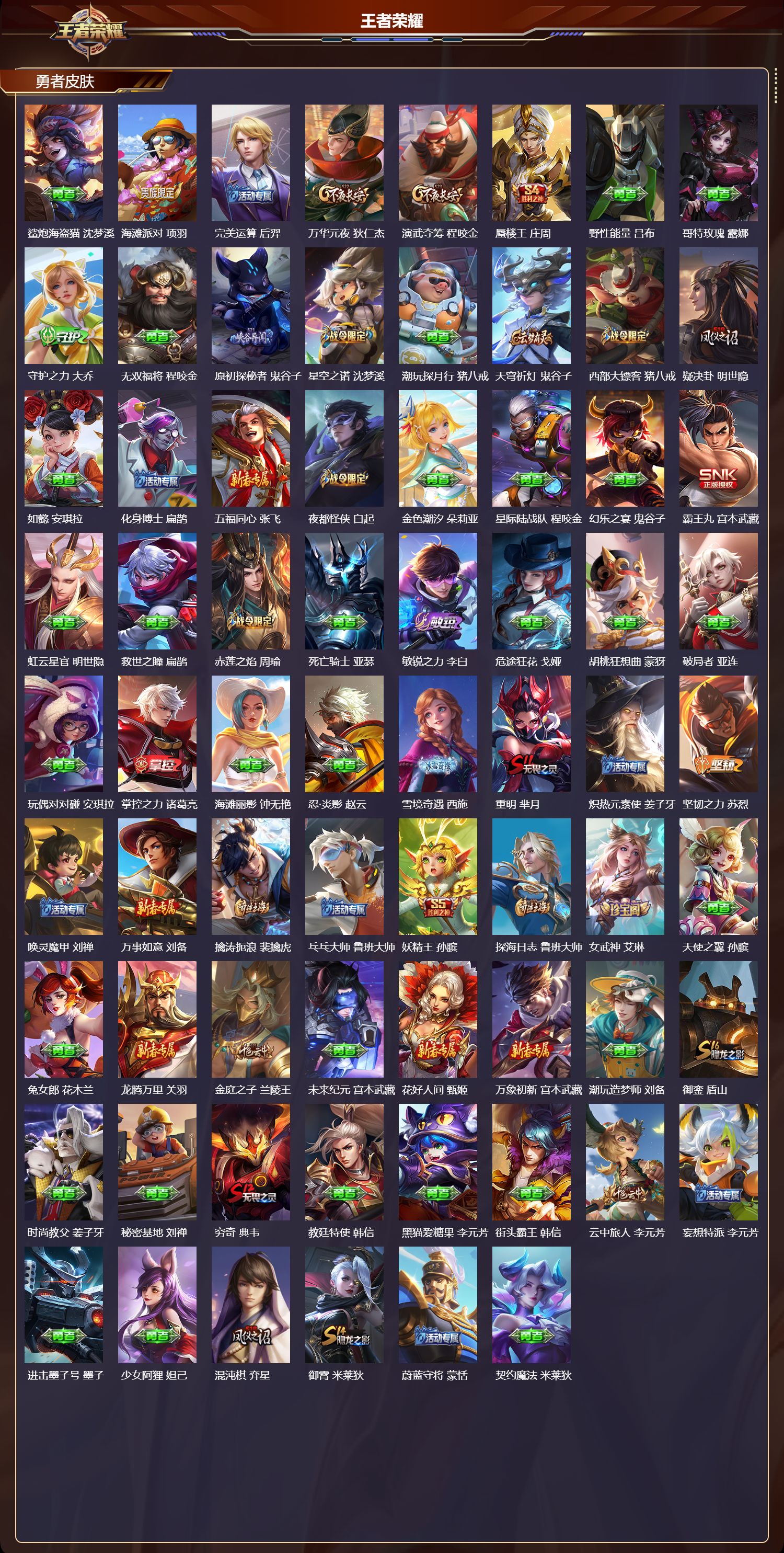 WZMK4302010王者荣耀账号详情图3