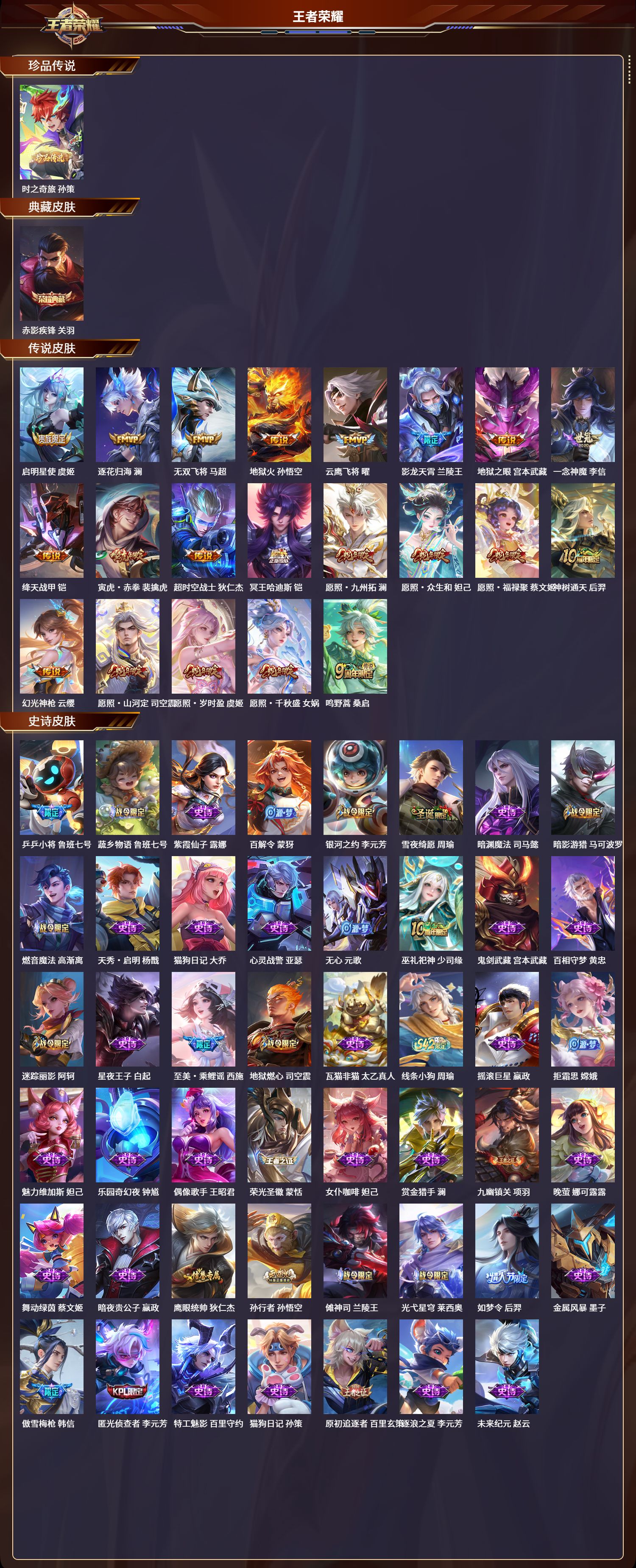 WZLX4313479王者荣耀账号详情图2