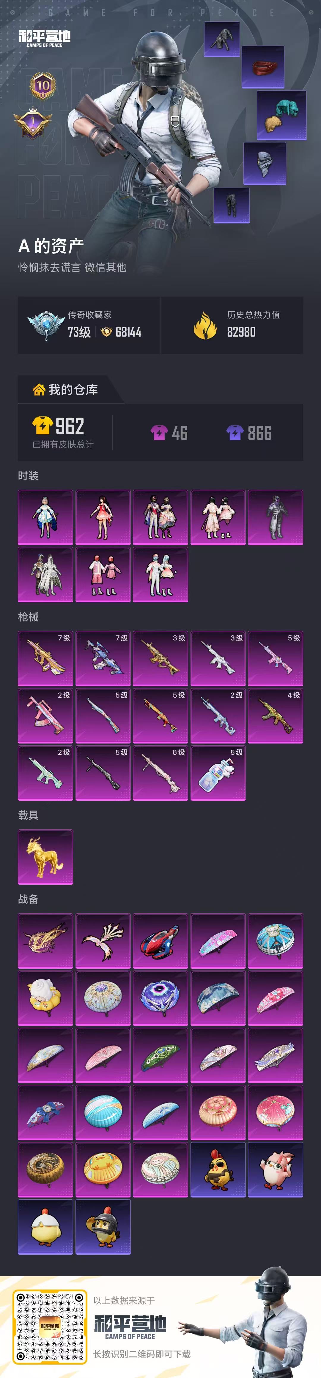 HPCMW4179182和平精英账号详情图1