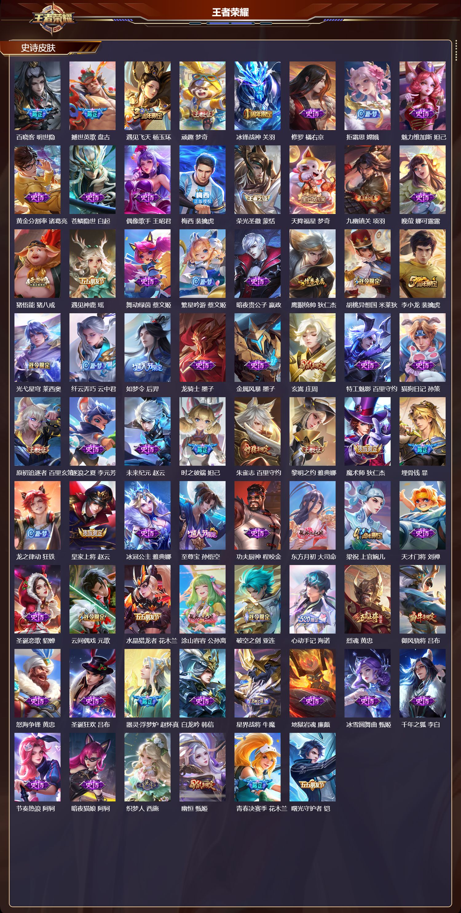 WZMK4302640王者荣耀账号详情图2