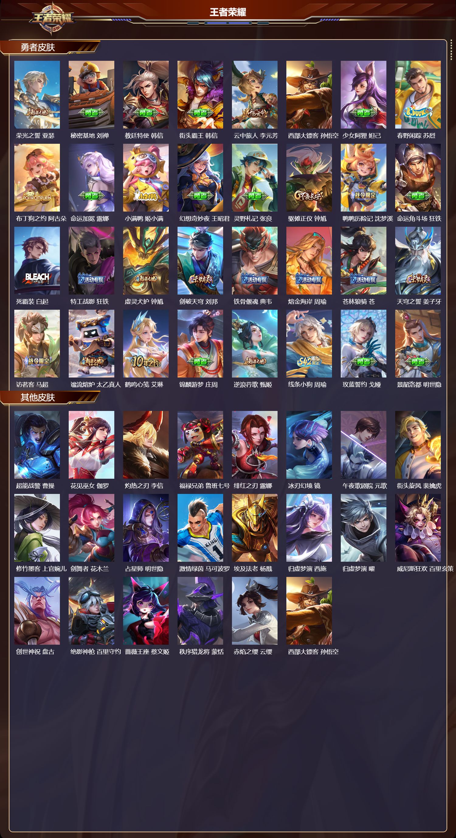 WZMK4302916王者荣耀账号详情图2