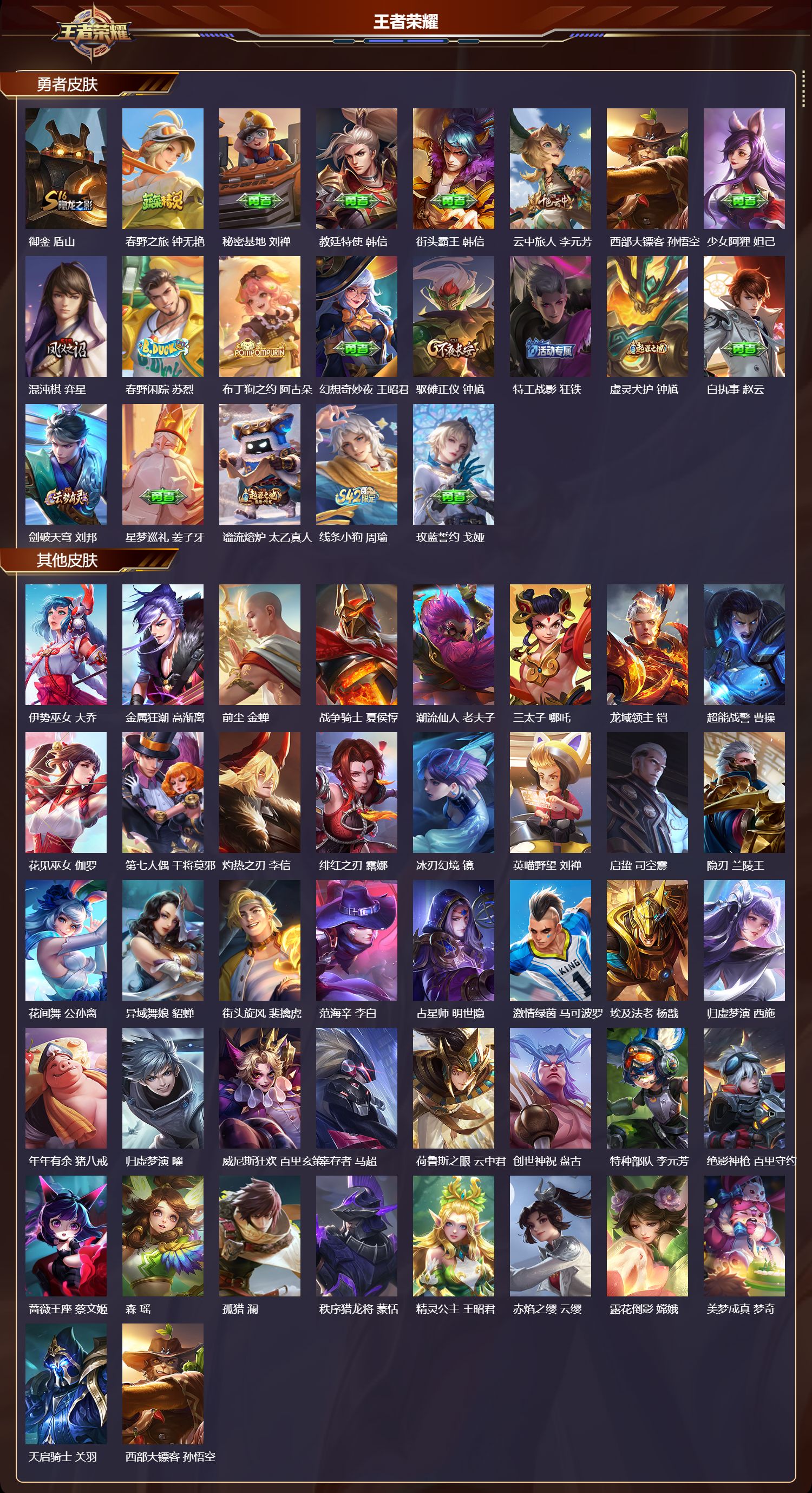 WZMK4301932王者荣耀账号详情图2