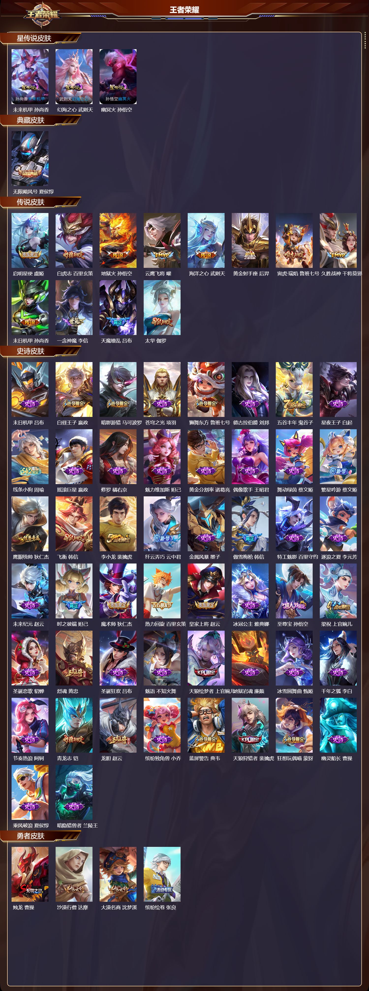 WZQM4304107王者荣耀账号详情图2