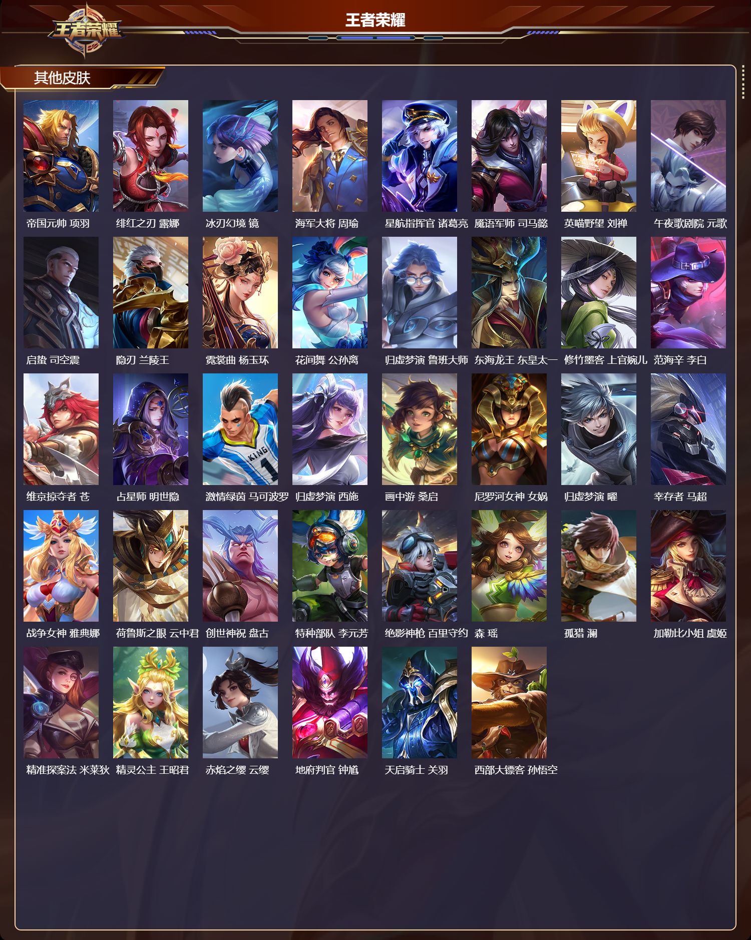 WZMK4302827王者荣耀账号详情图4