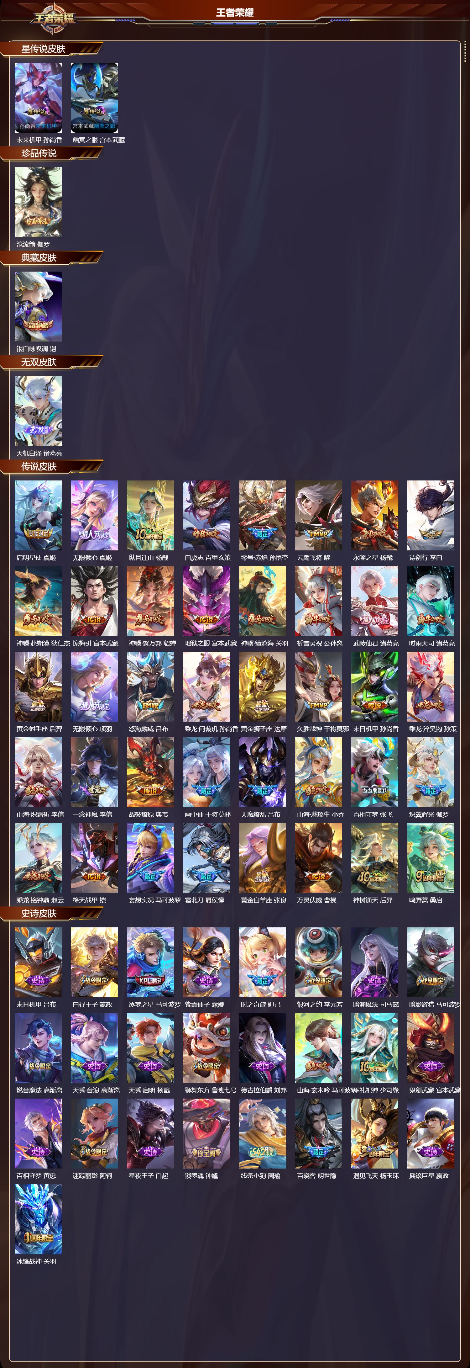 WZQM4302602王者荣耀账号详情图2 WZQM4302602王者荣耀账号详情图2