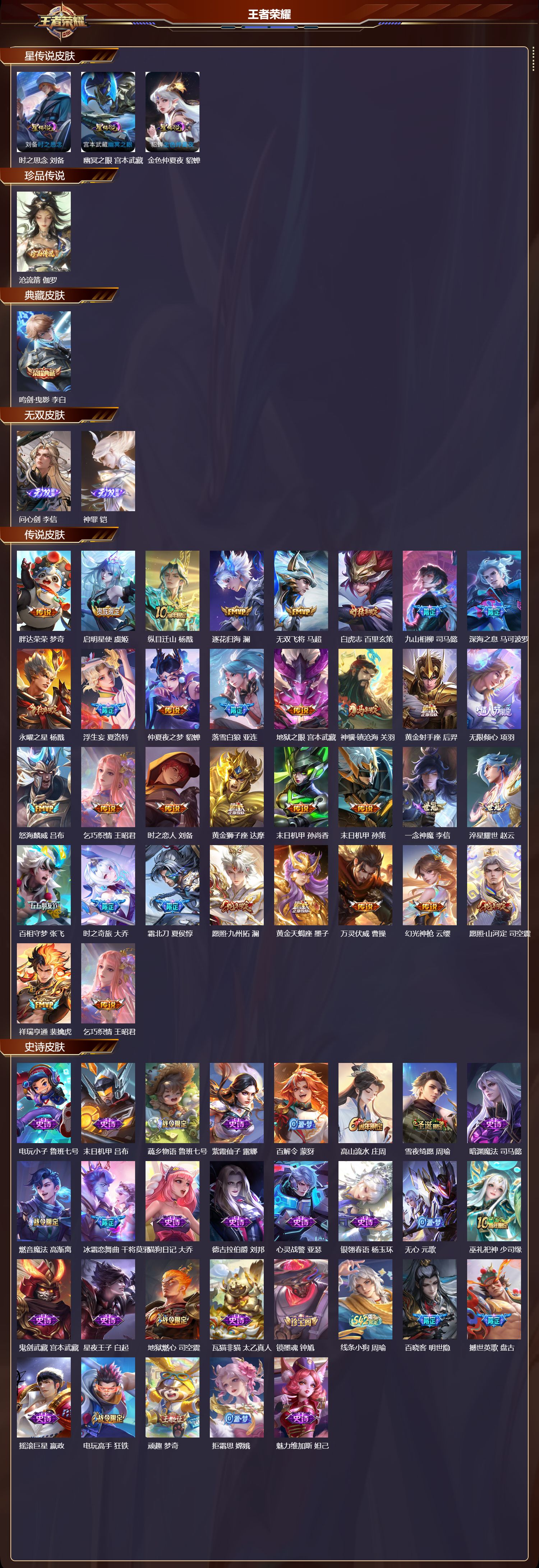 WZQM4302382王者荣耀账号详情图2 WZQM4302382王者荣耀账号详情图2